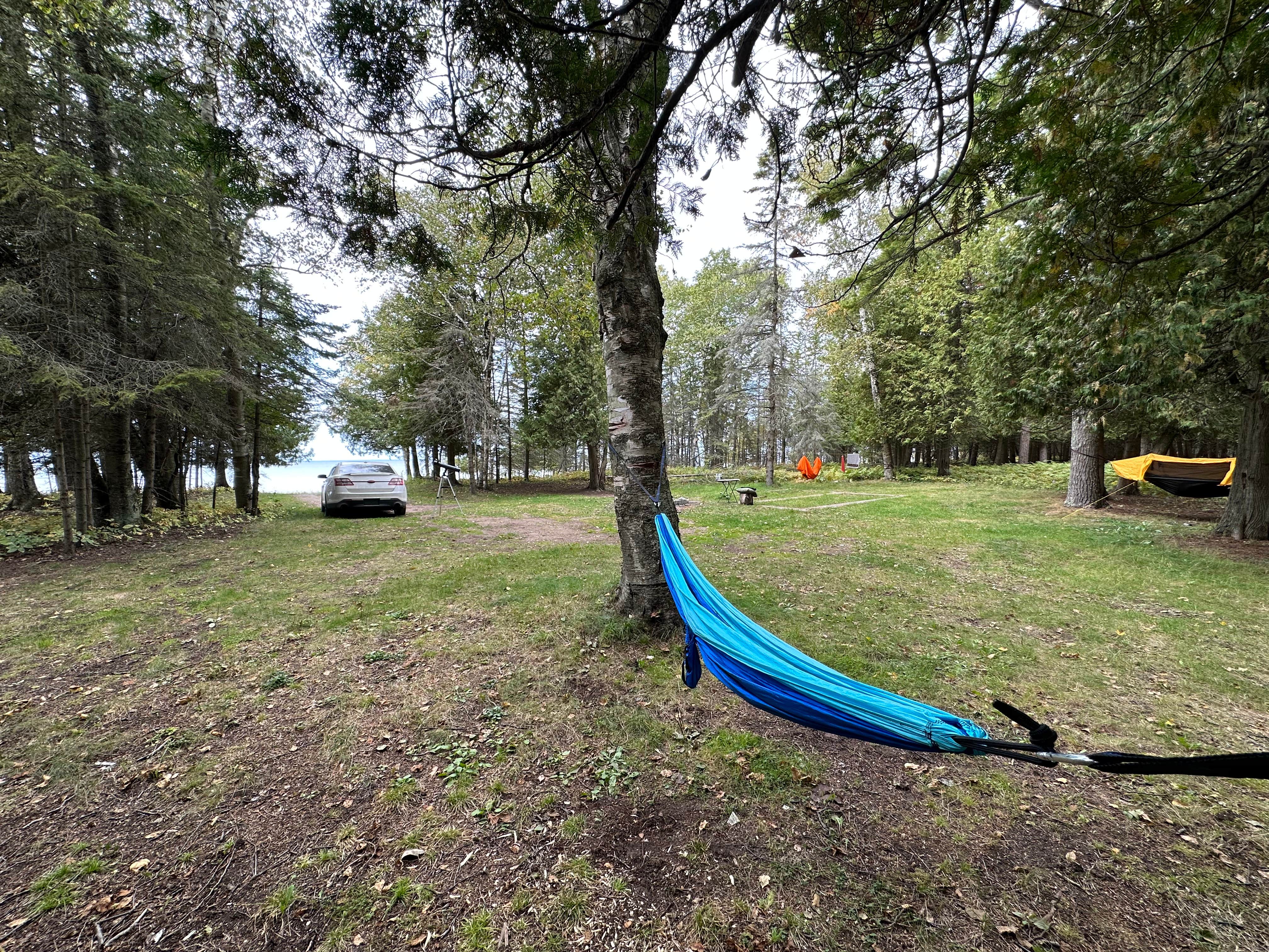 Camper-submitted photo at Peninsula Point Lighthouse Access Road - Dispersed near Ephraim, WI