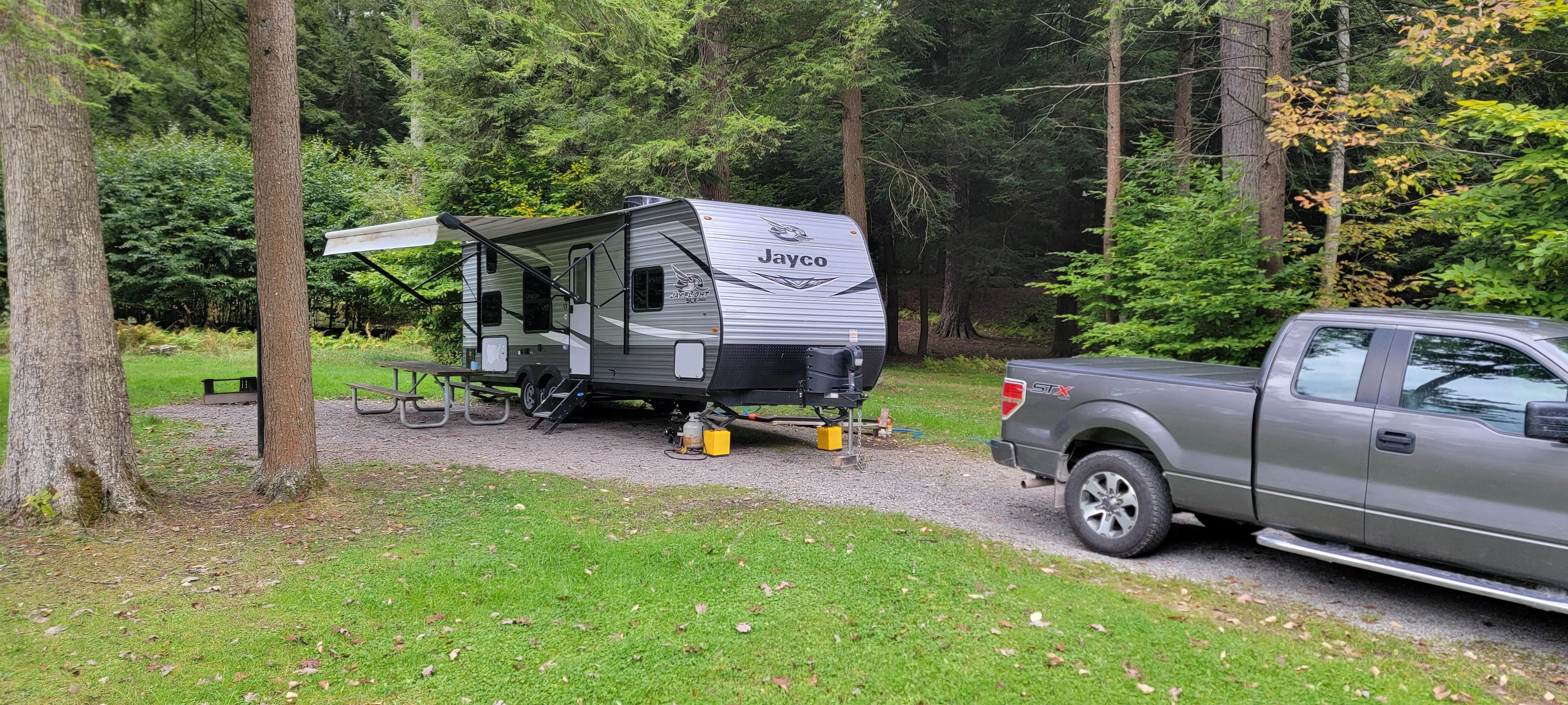 Kevin C.'s photo of rv camping at Cook Forest State Park Campground & Cabins near Hilliards, PA