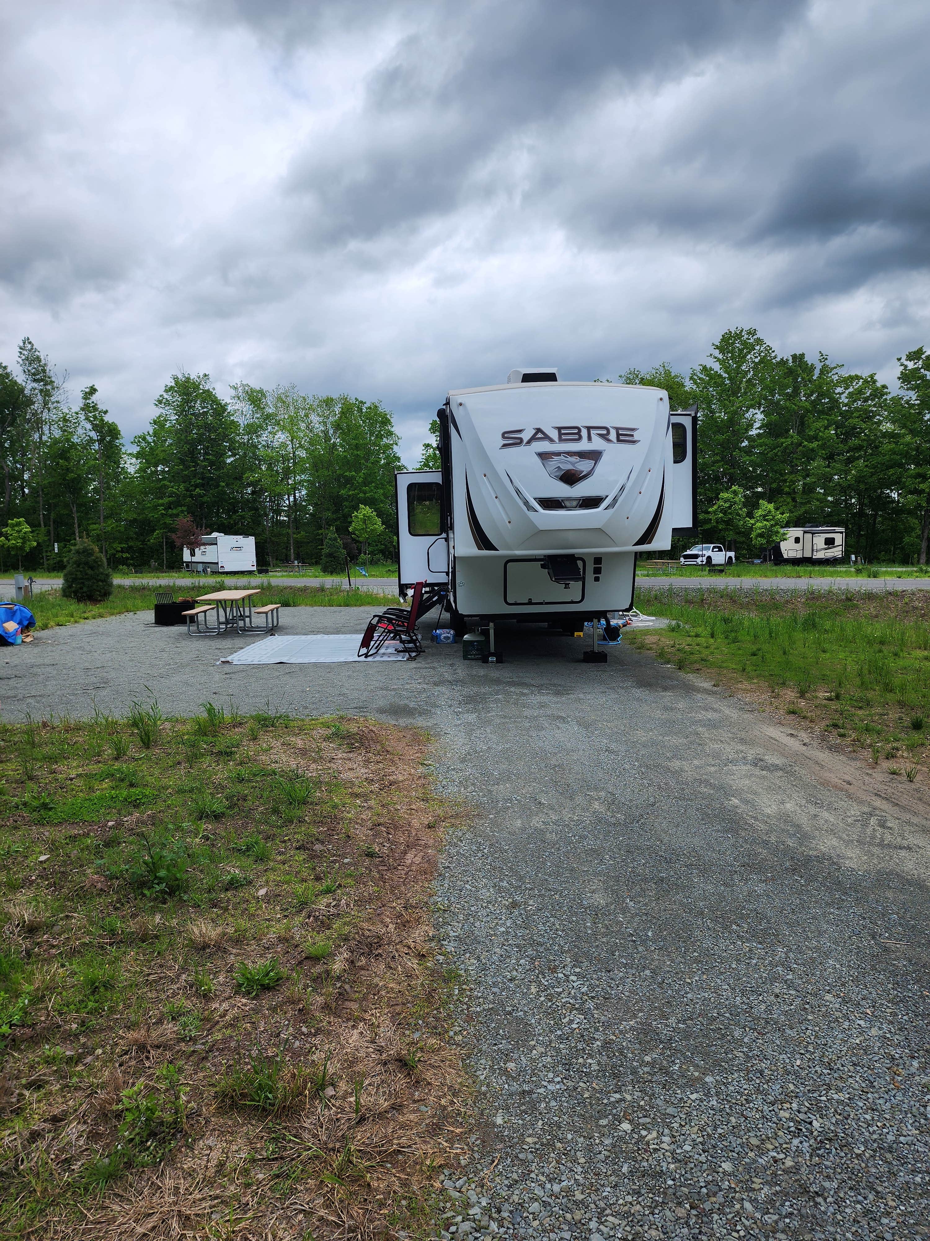 cheryl M.'s photo of rv camping at Lackawanna State Park Campground near Thompson, PA