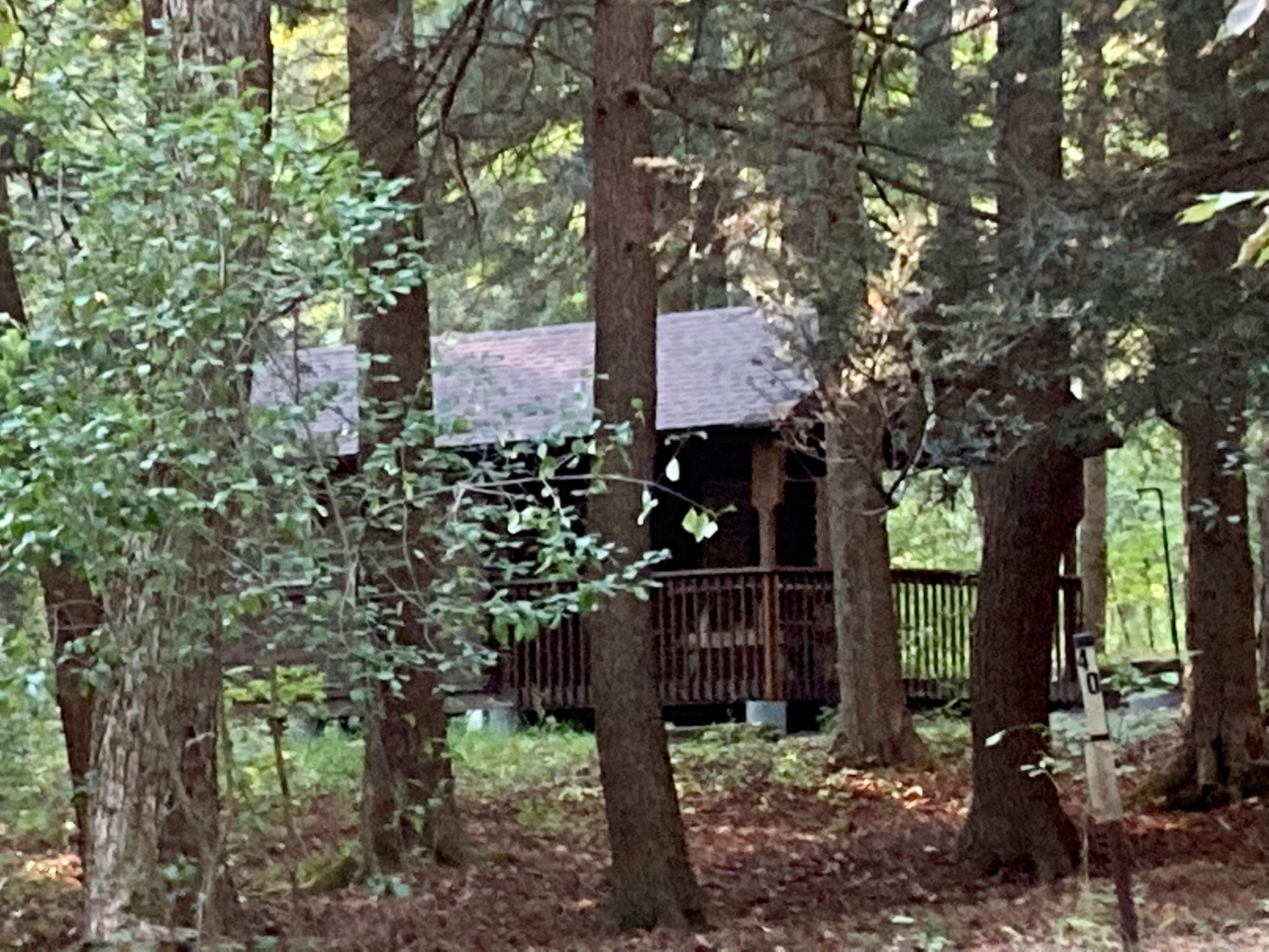 Janet R.'s photo of glamping accommodations at Lackawanna State Park Campground near Union Dale, PA