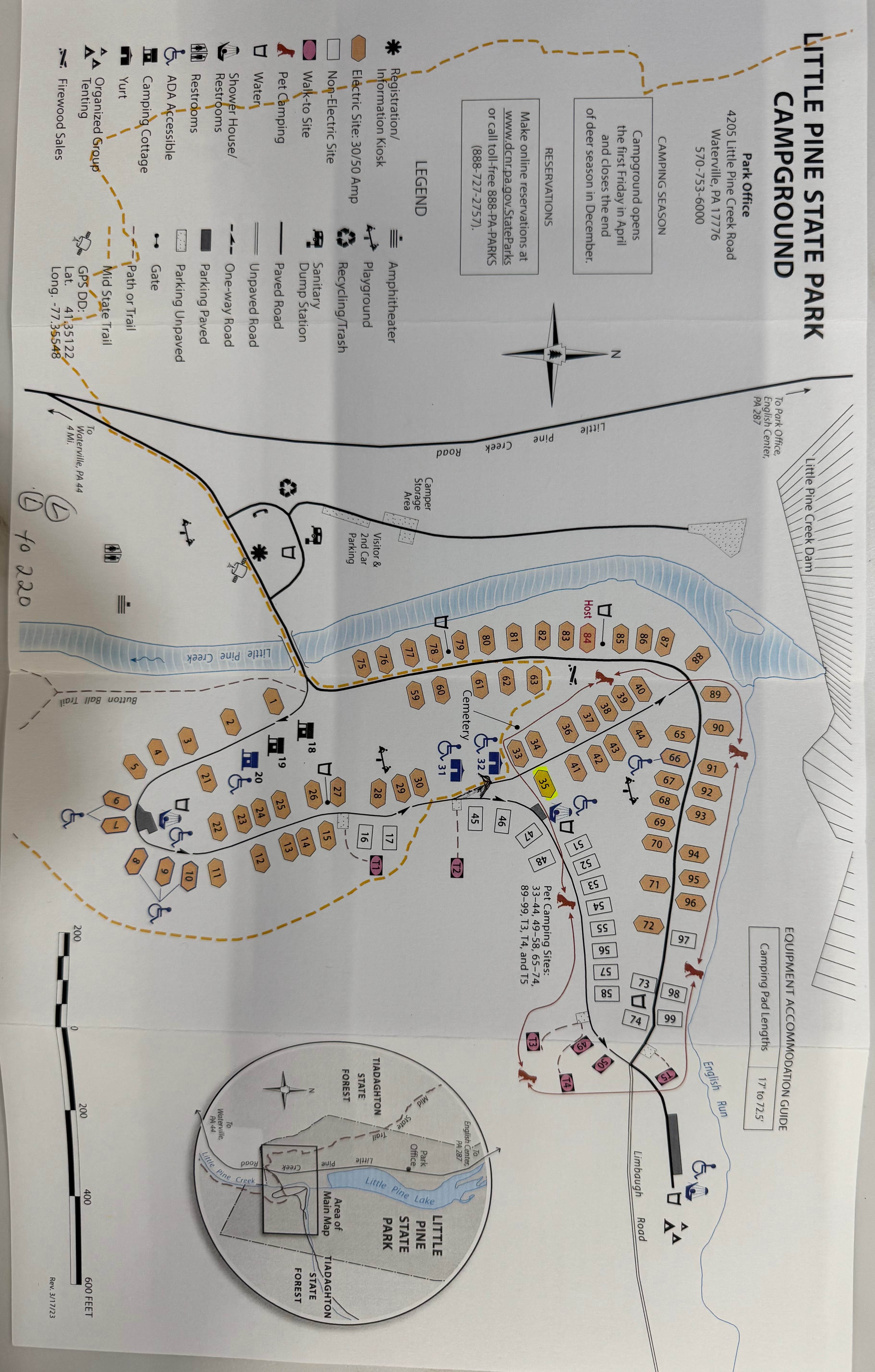 Camper-submitted photo at Little Pine State Park Campground near Cammal, PA