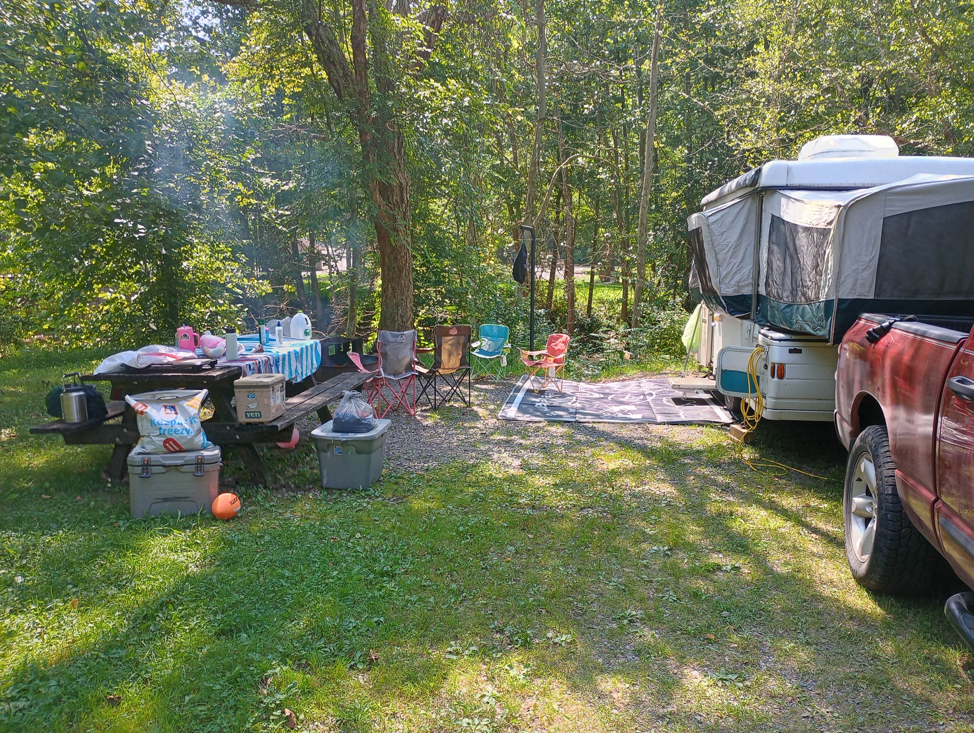 Camper-submitted photo at Little Pine State Park Campground near Cammal, PA
