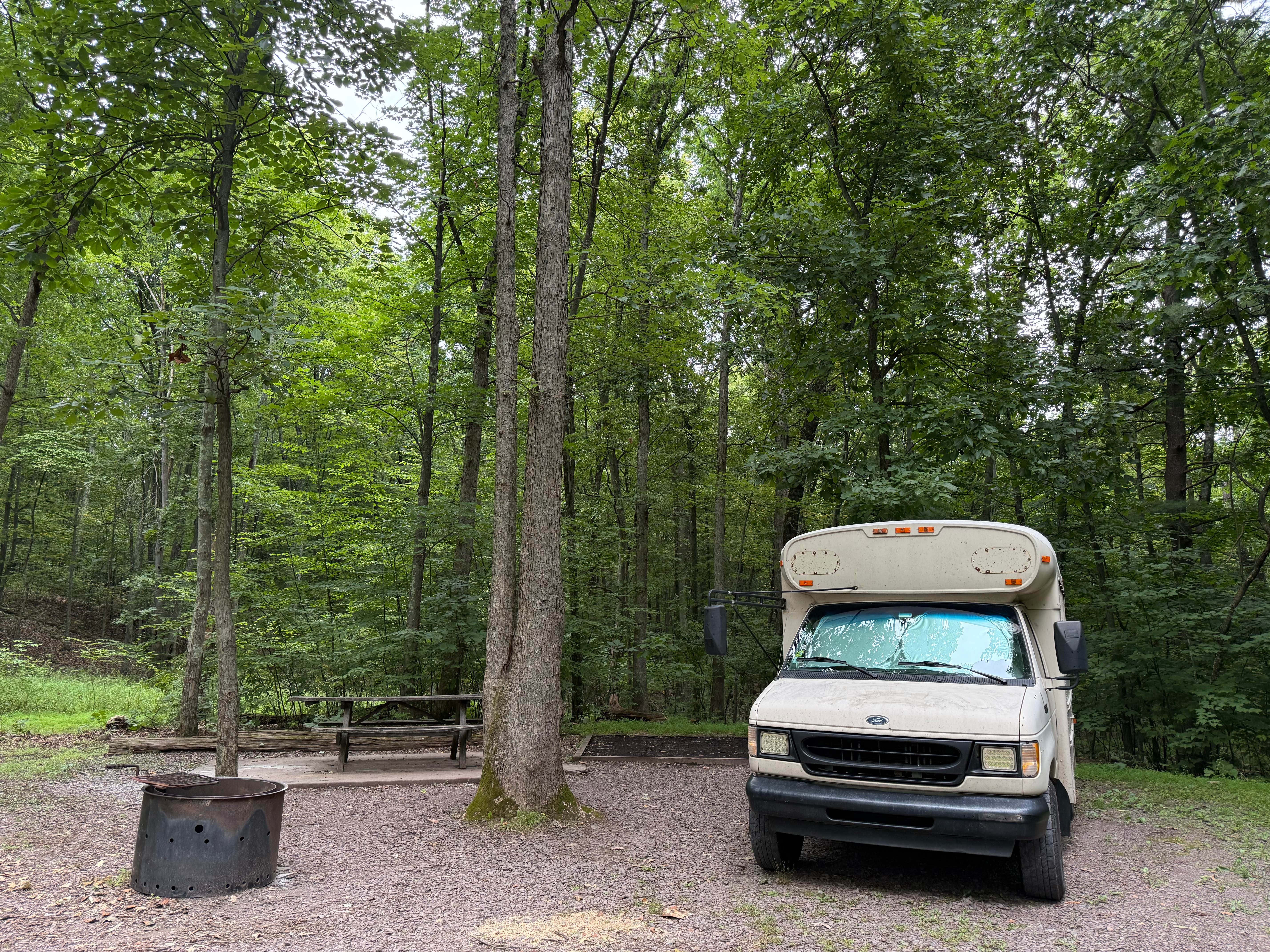 Camper-submitted photo at Moon Lake Recreation Area Campground — Pinchot State Forest near Luzerne, PA
