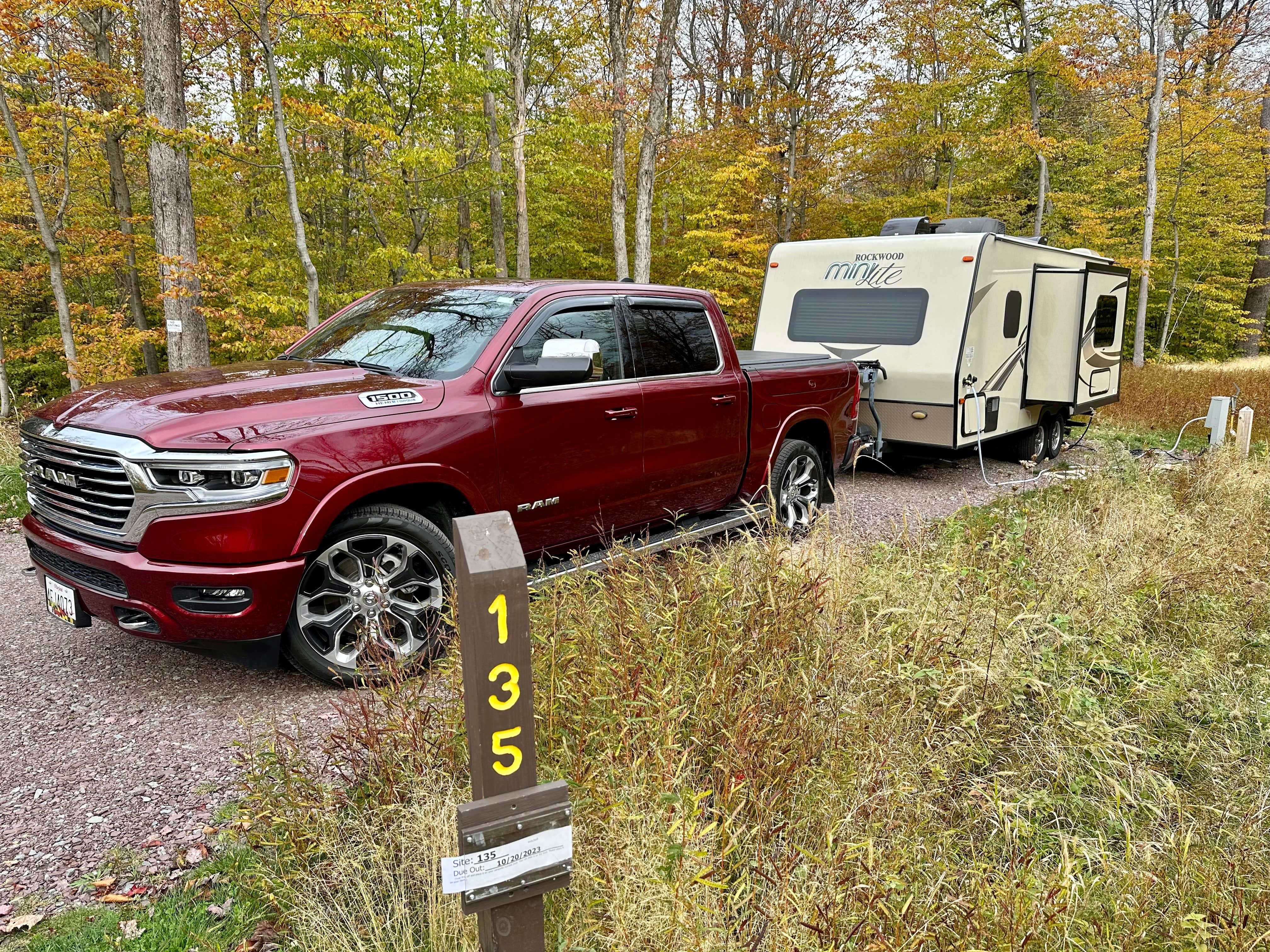 Emily C.'s photo of rv camping at Ricketts Glen State Park Campground near Berwick, PA