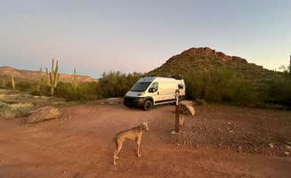 Julie F.'s photo of camping with pets at Peralta Regional Park Primitive Remote Campsites near Mesa, AZ
