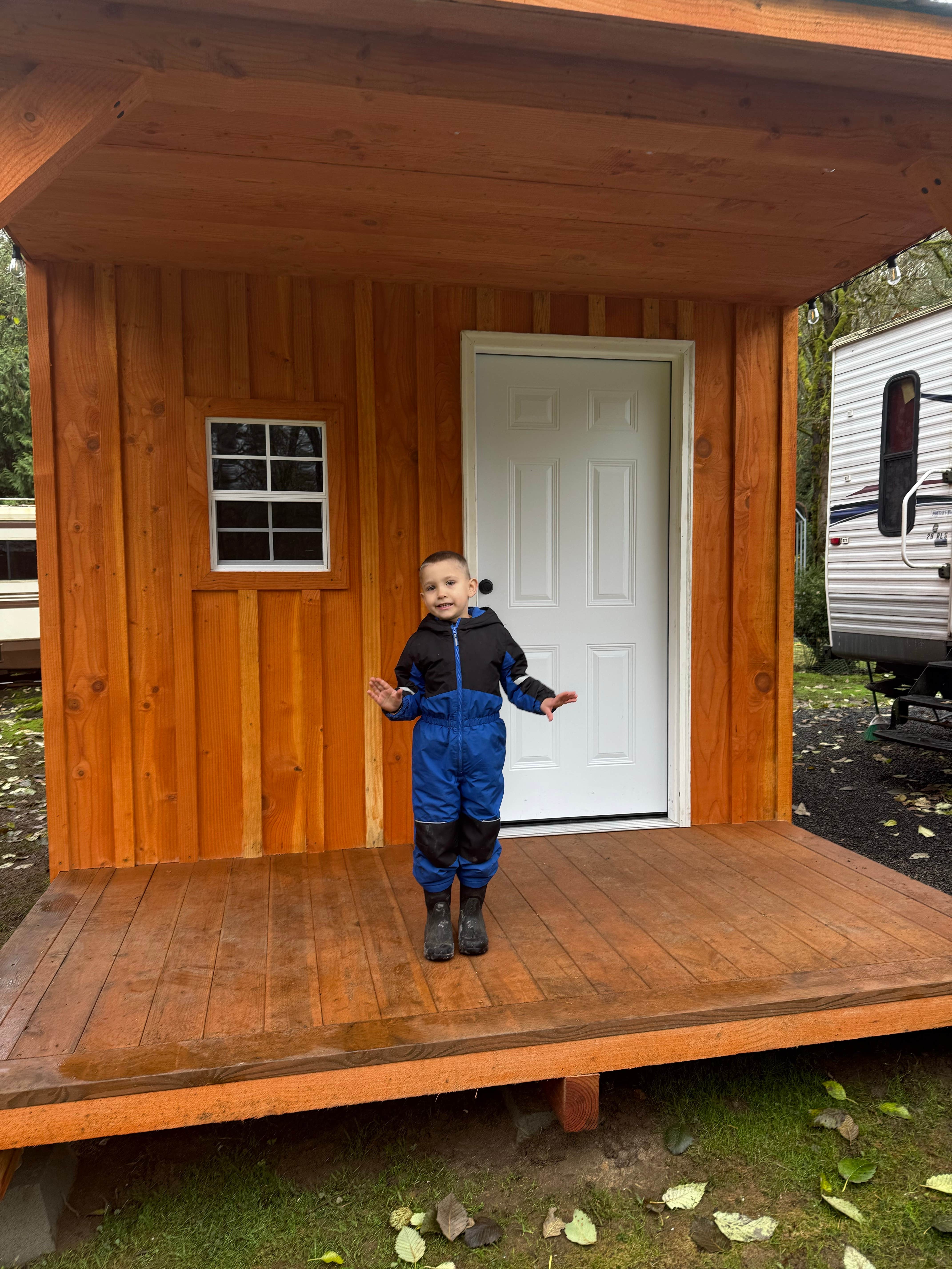 JoAnna  S.'s photo of a cabin at RV Outdoor Adventures and Cabins near La Center, WA
