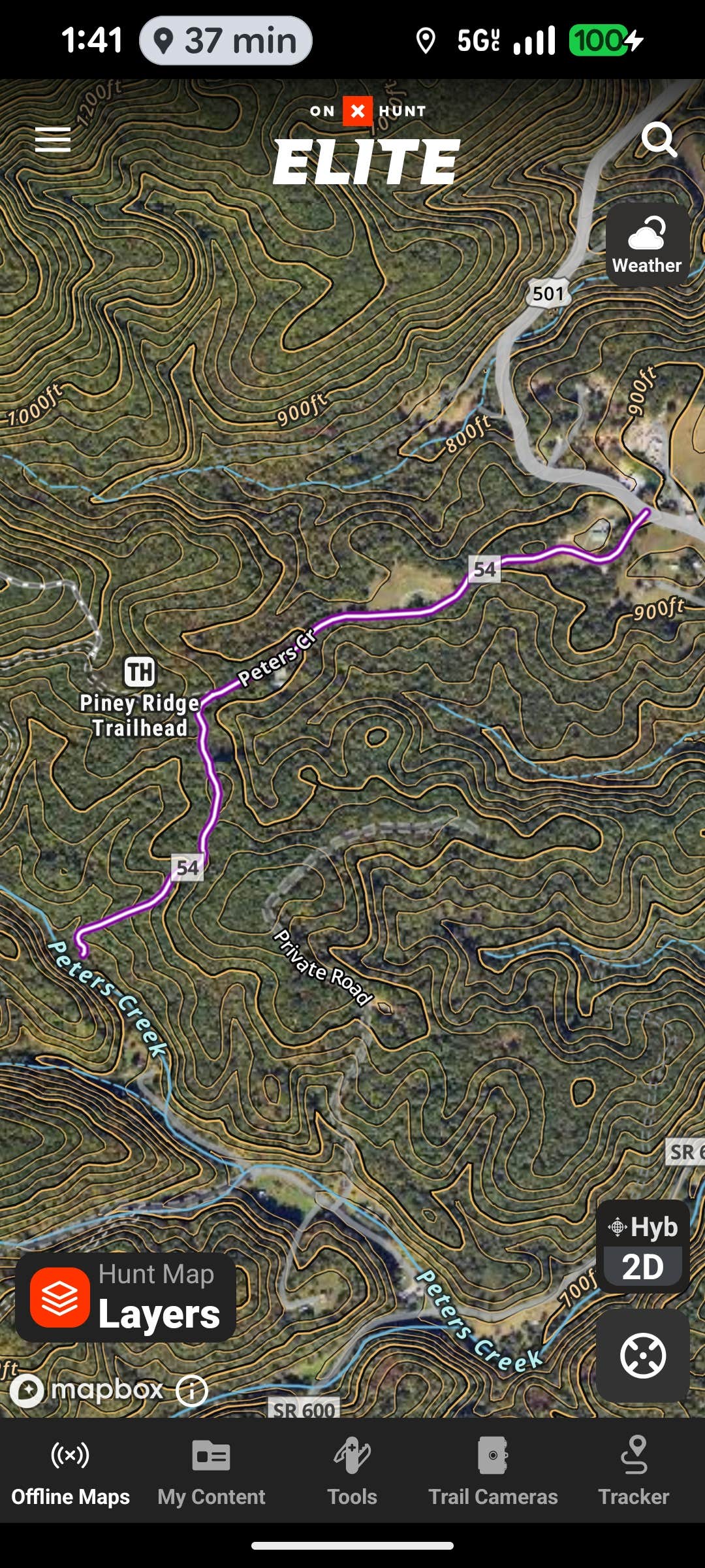 Camper-submitted photo at Piney Ridge Trailhead parking near Buchanan, VA