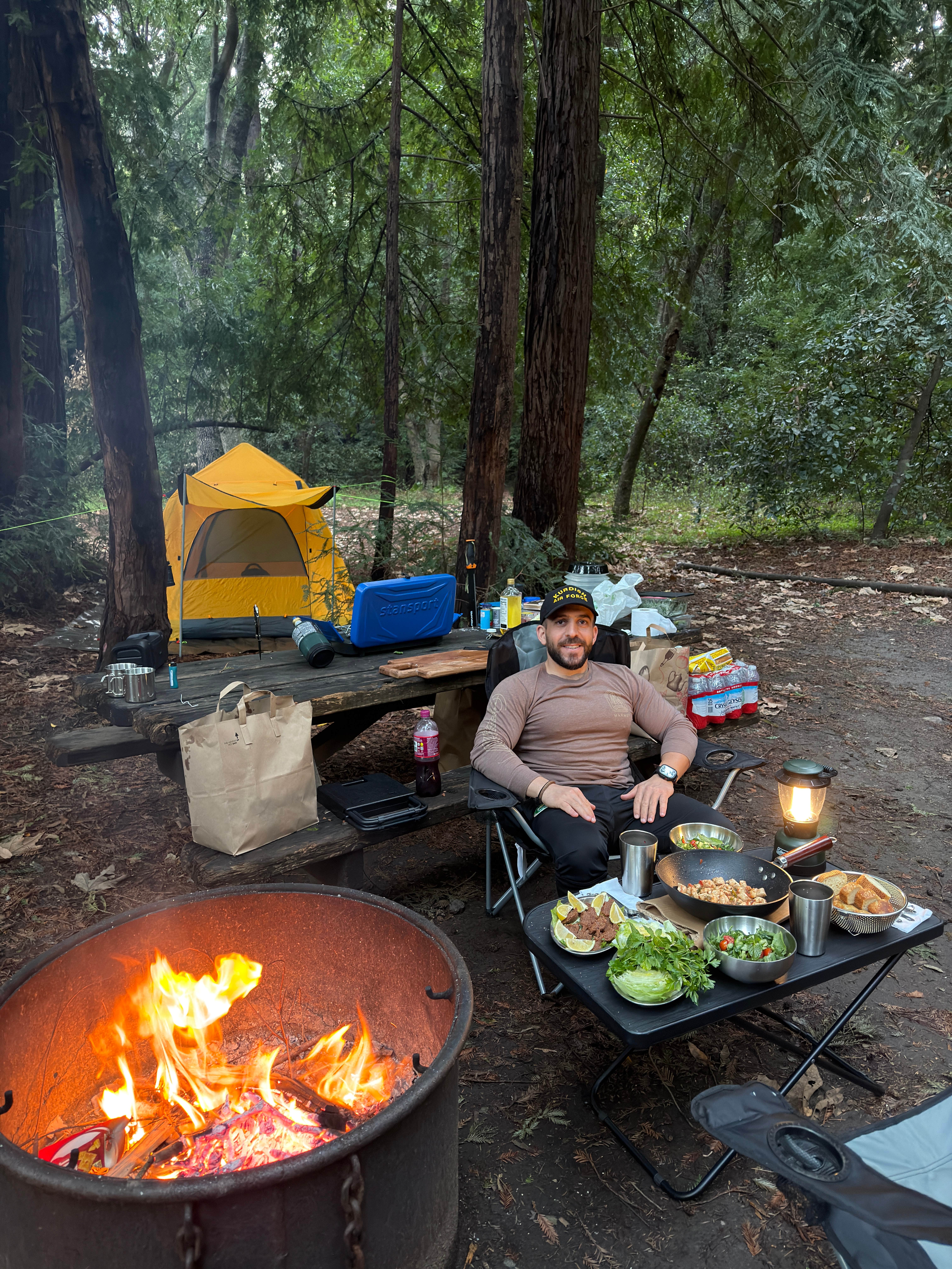 Daristan B.'s photo of tent camping at Pfeiffer Big Sur State Park Campground near Jolon, CA