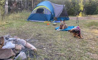 Lily R.'s photo of tent camping at Phantom Canyon Road BLM Sites near Westcliffe, CO