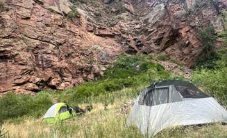 carla R.'s photo of tent camping at Phantom Canyon Road BLM Sites near Cañon City, CO