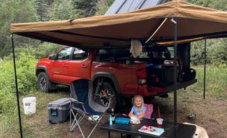 Charles L.'s photo of tent camping at Phantom Canyon near Cañon City, CO