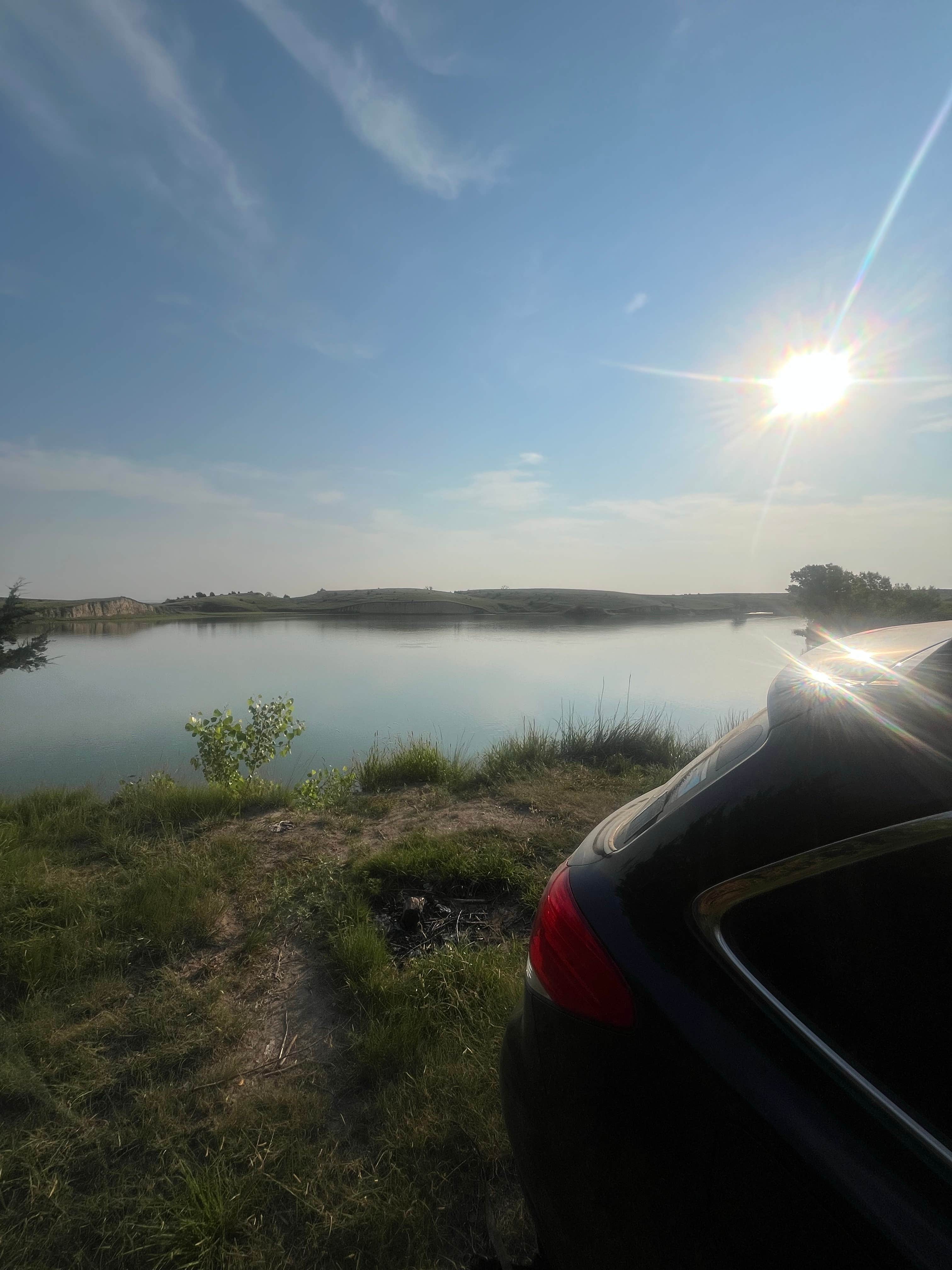 Josh M.'s photo of a dispersed camping area at Phillips Lake State Recreation Area near Gothenburg, NE