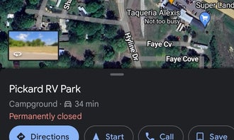 Camping near Travelers Camper Park: Pickard's RV Park, Collierville, Mississippi