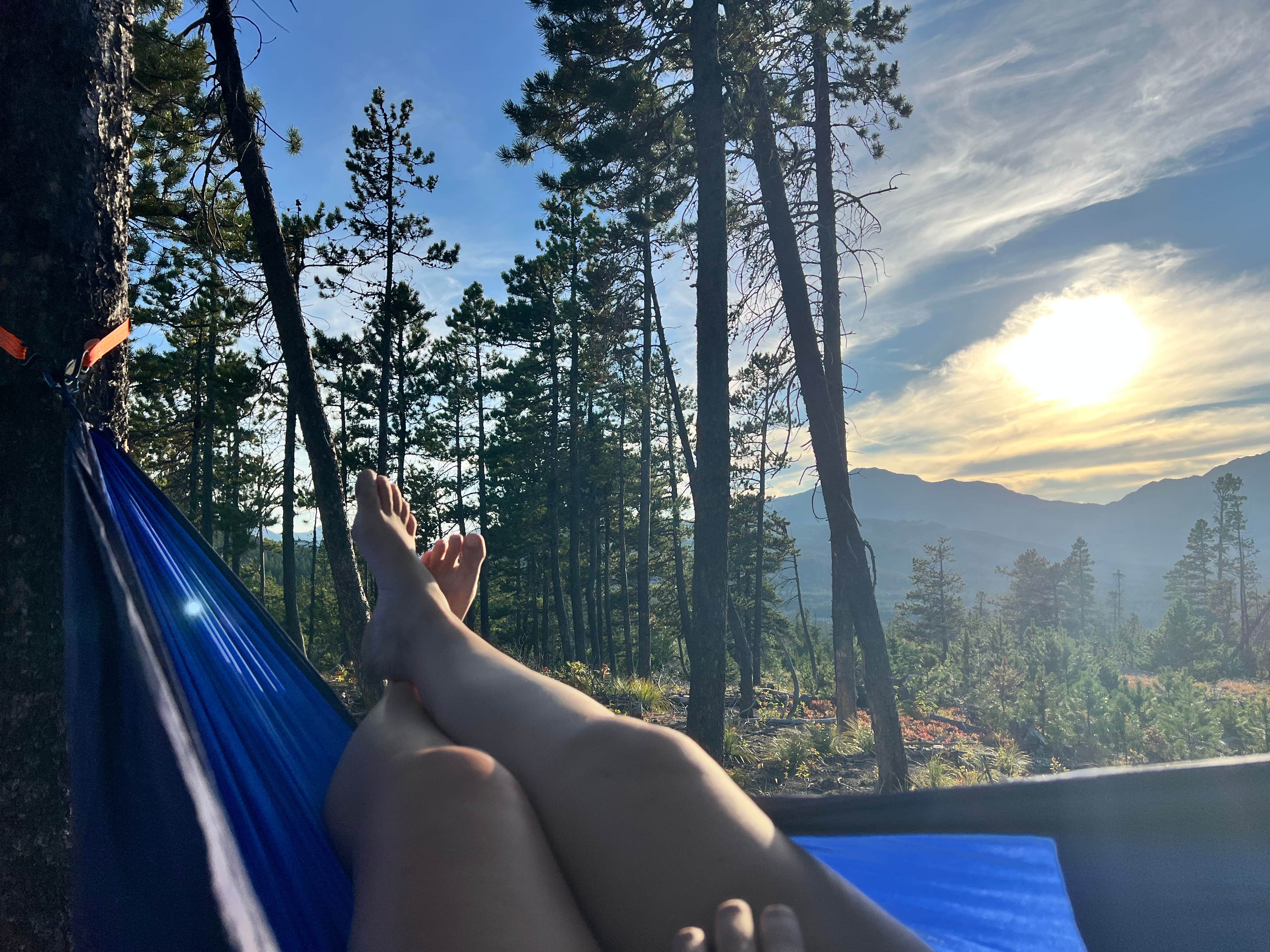 Maddy T.'s photo of a dispersed camping area at Pike Creek dispersed near Heart Butte, MT