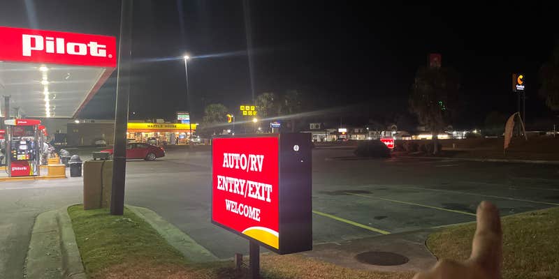 Camper submitted image from Pilot Travel Center — Marianna