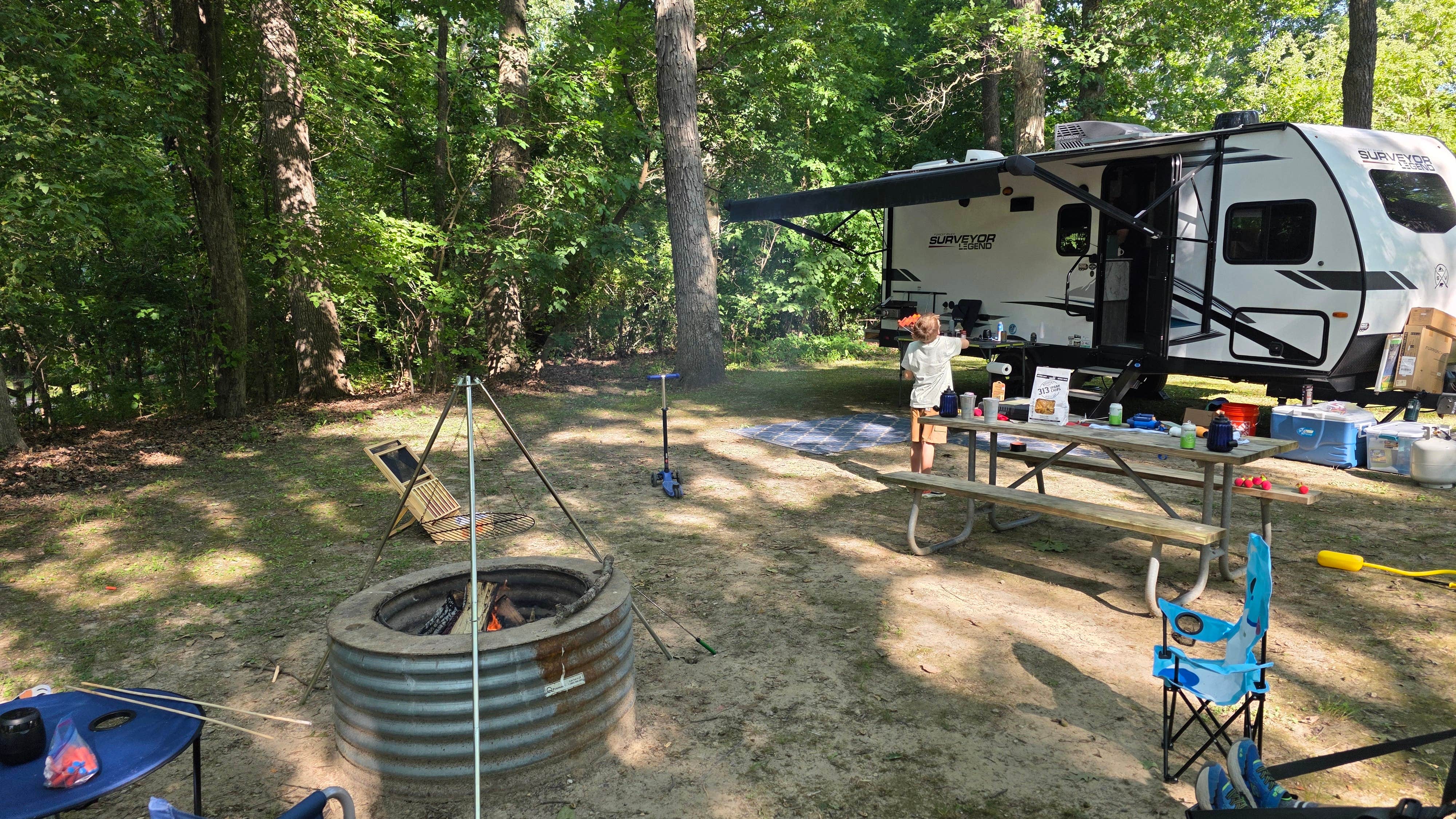 Camper-submitted photo at Bruin Lake Campground — Pinckney Recreation Area near Mason, MI