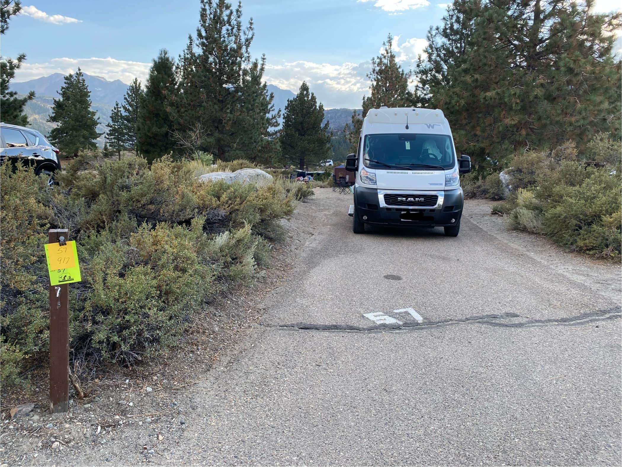 Kim G.'s photo of rv camping at Inyo National Forest Oh Ridge Campground near Lee Vining, CA