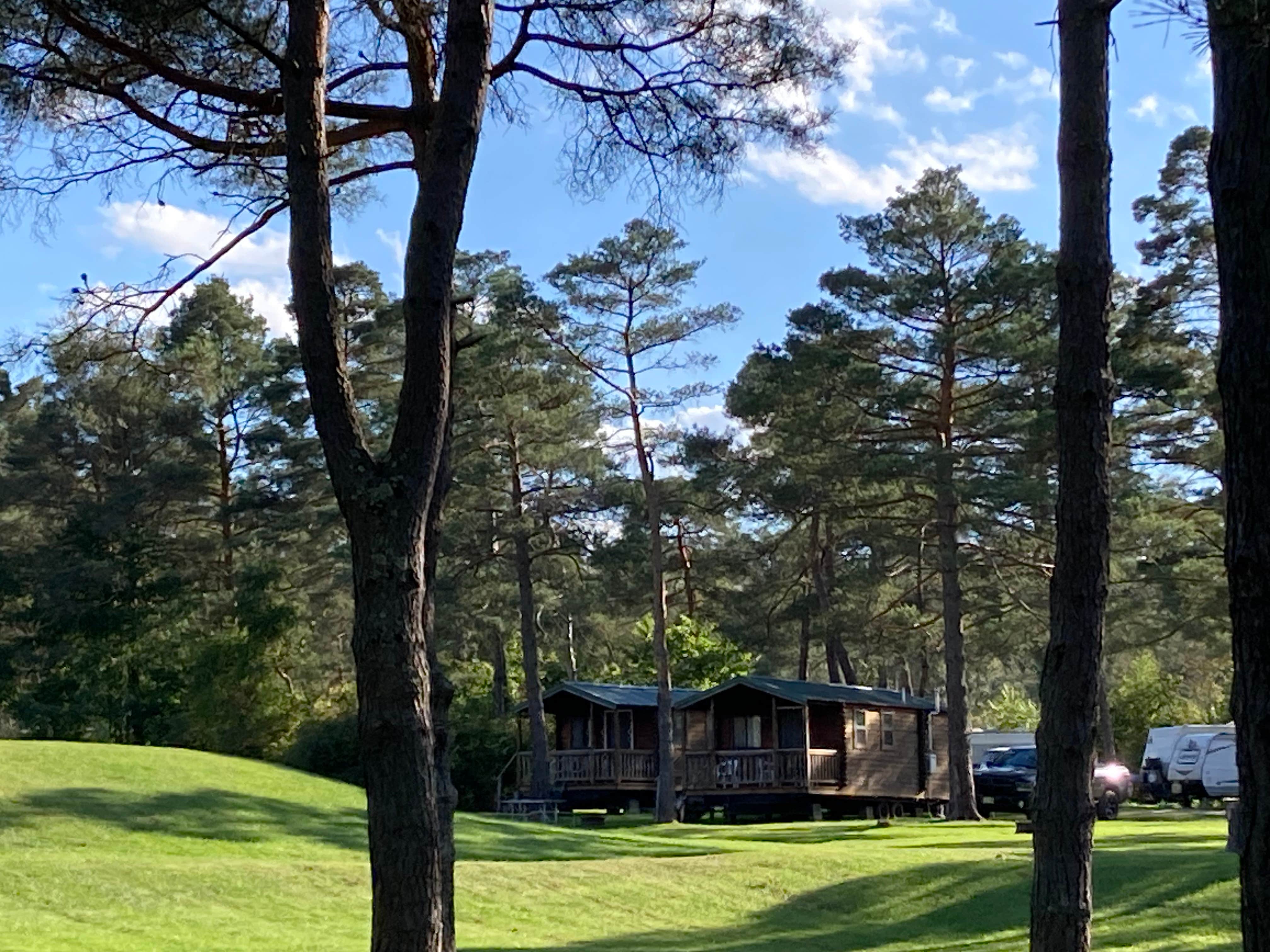 Janet R.'s photo of a cabin at Pinecreek Campground near Cayuga, NY