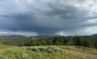 VanRumschpringa V.'s photo of a dispersed camping area at Pine Creek Pass Dispersed Camping near Swan Valley, ID