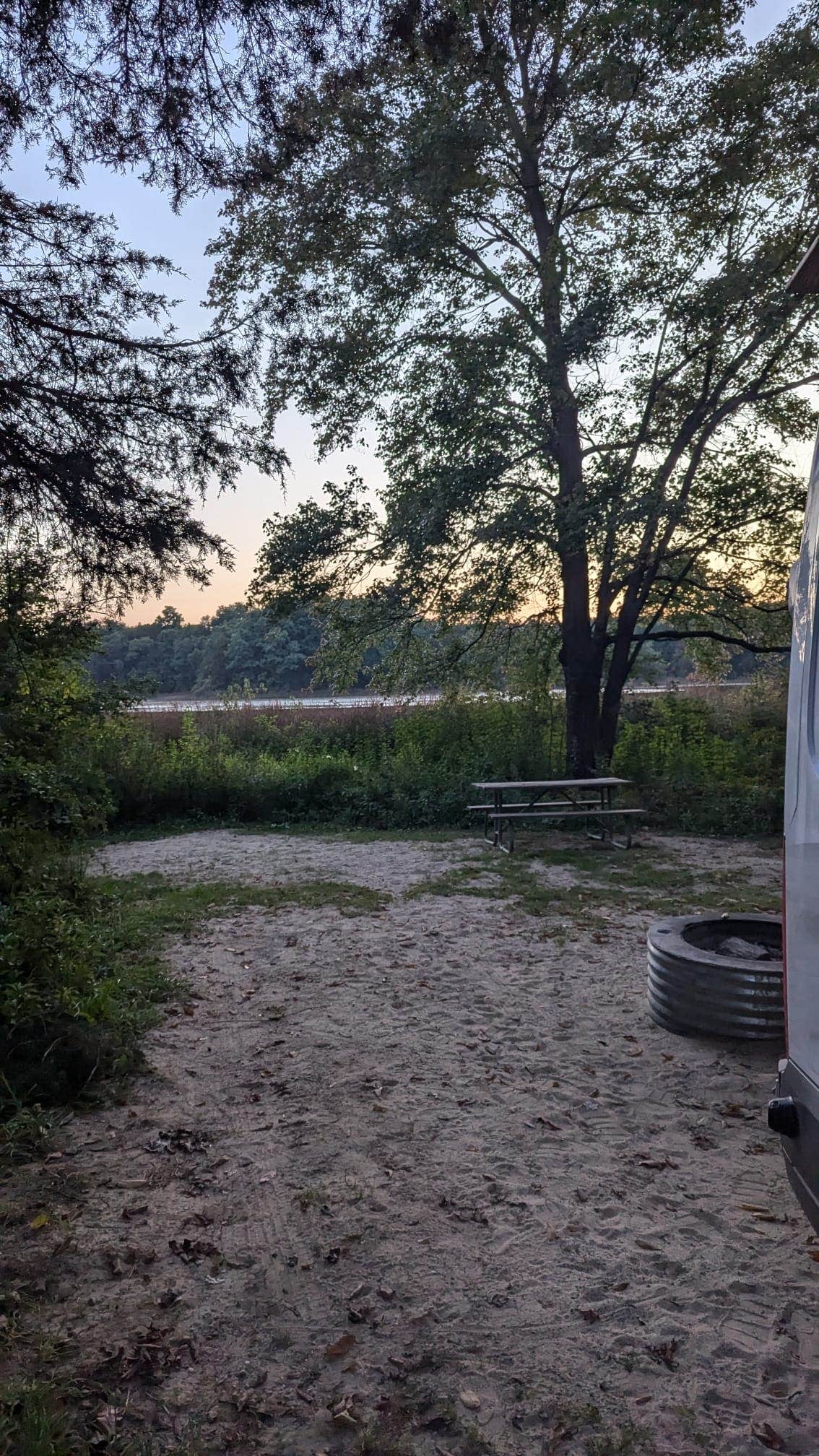Camper-submitted photo at Crooked Lake Rustic Campground — Pinckney Recreation Area near New Hudson, MI