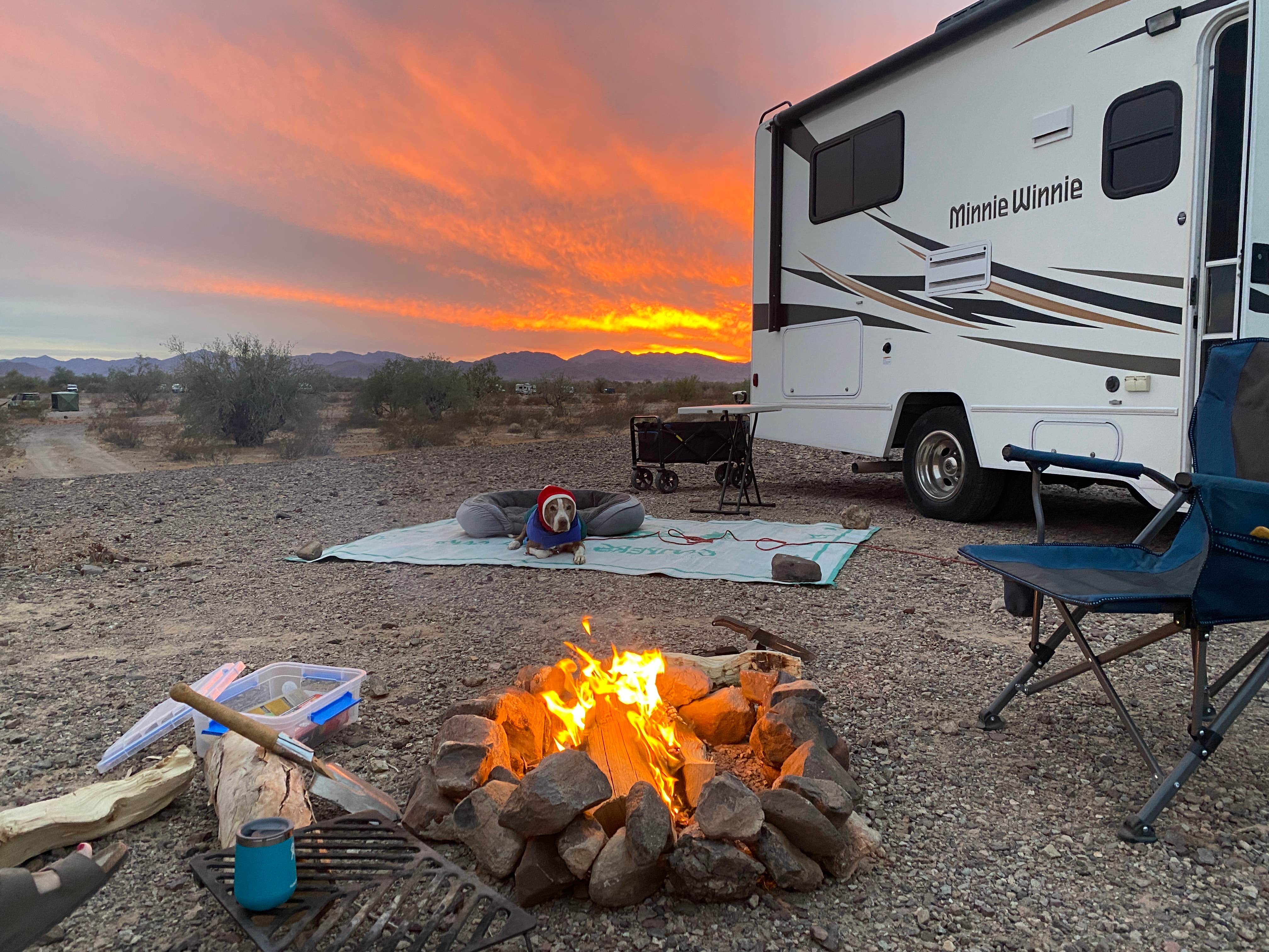 Camper-submitted photo at Plamosa BLM Dispersed Camping Area near Quartzsite, AZ