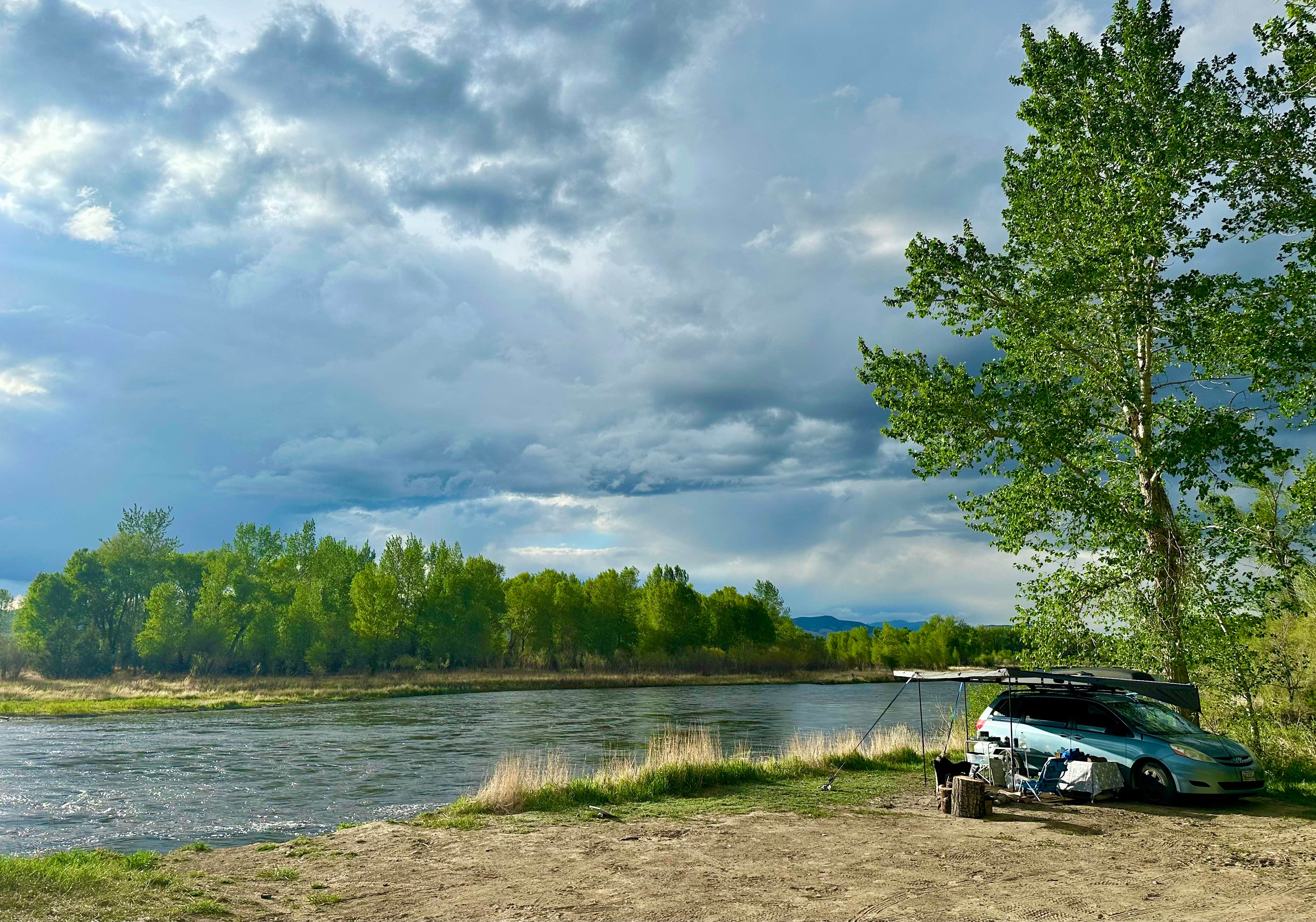 Camper-submitted photo at Point of Rocks Jefferson River Campsite near Cardwell, MT