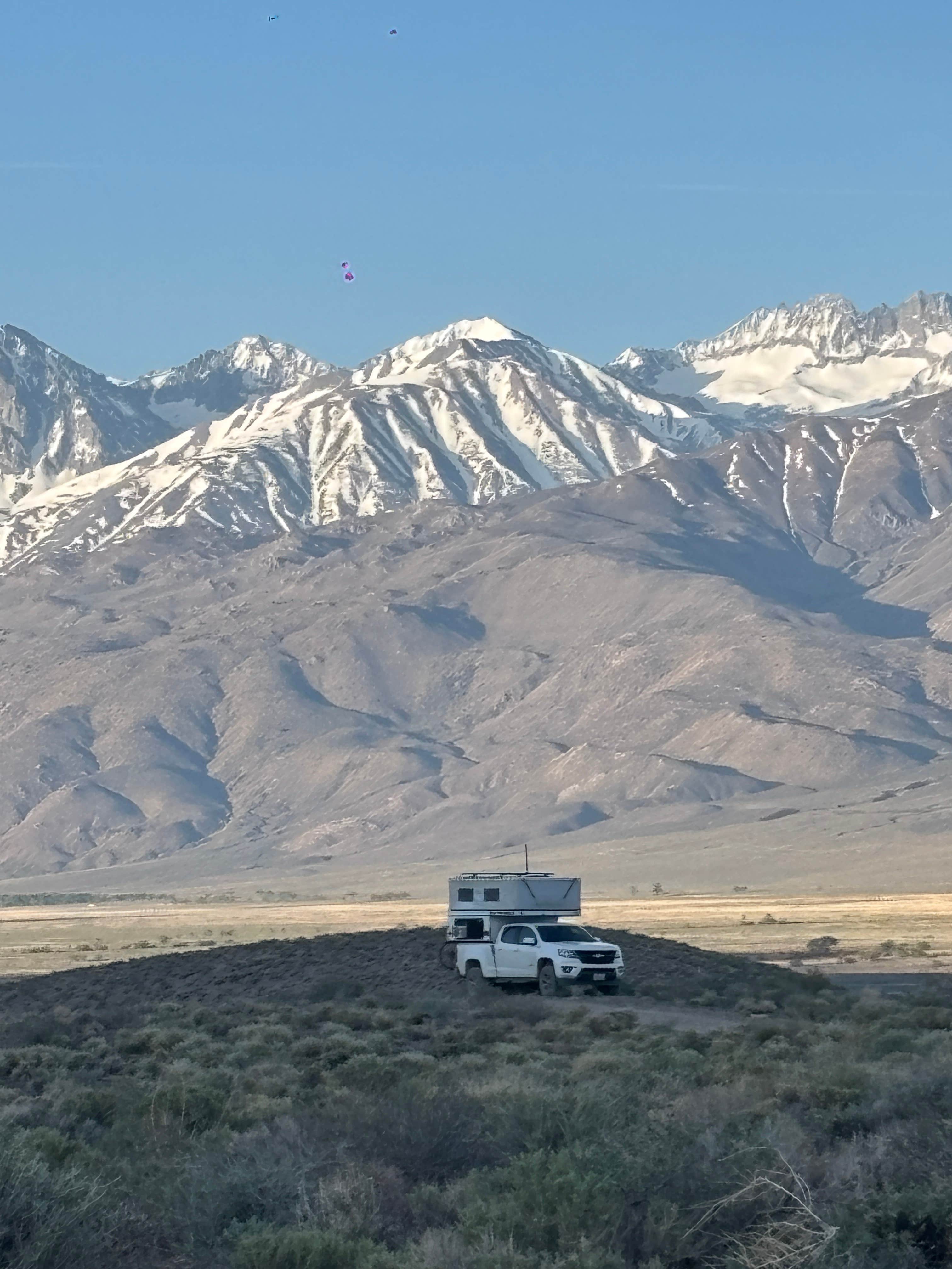 Camping near Eastern Sierra Tri County Fairground: Poleta OHV Upper Staging Area, Bishop, California