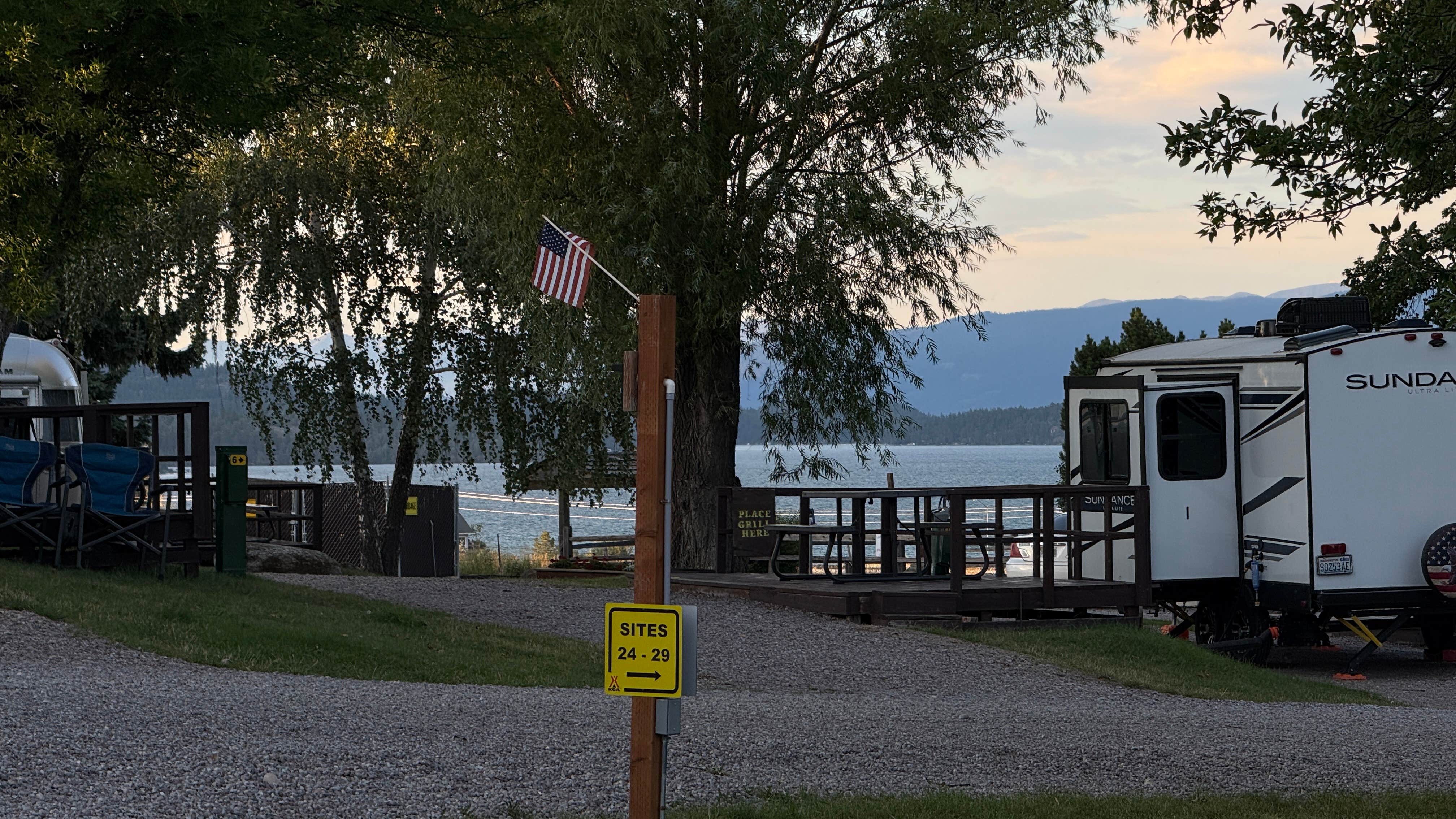 James W.'s photo of rv camping at Polson Motorcoach and RV Resort near Lolo National Forest