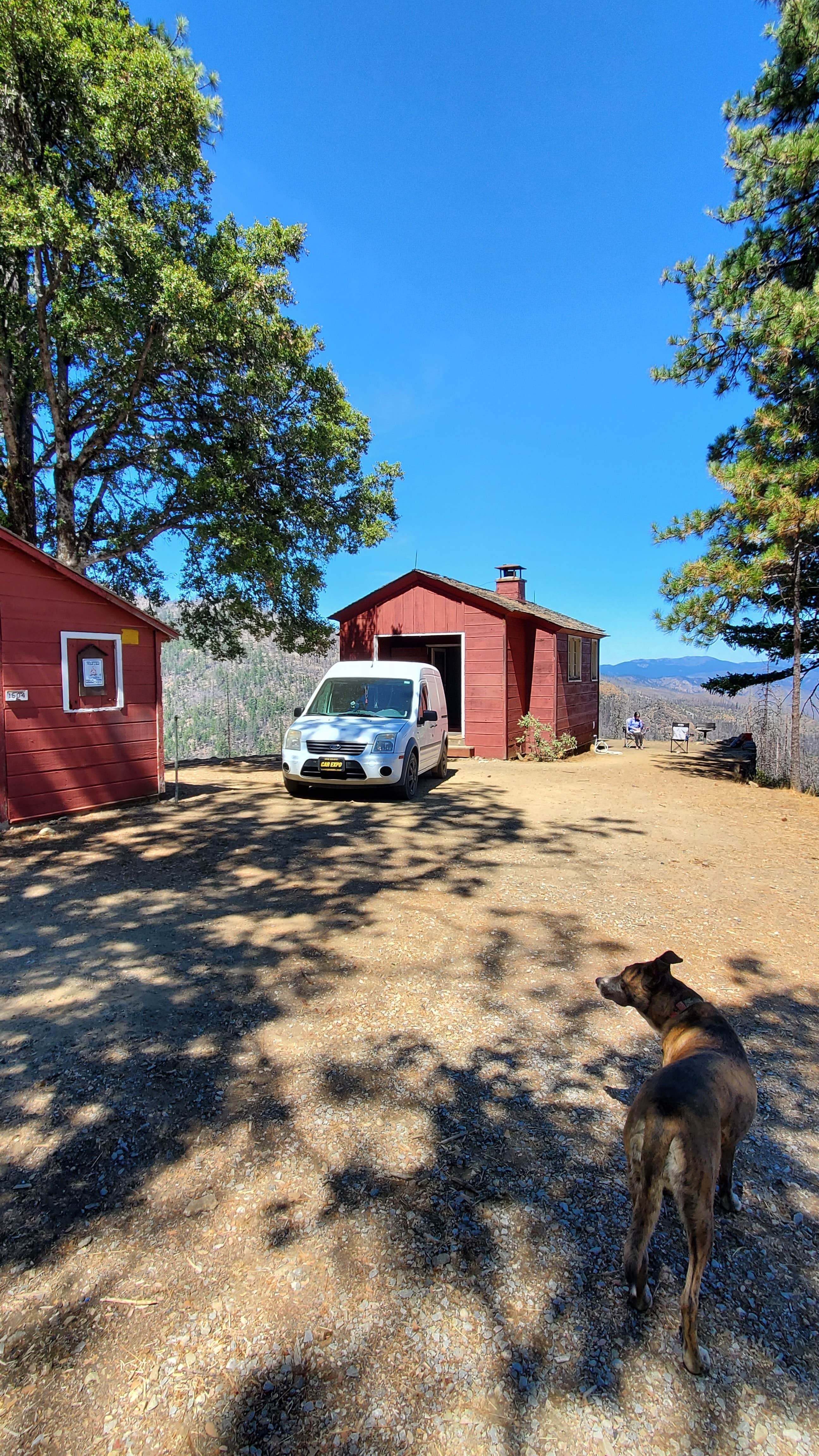 Bruce E.'s photo of camping with pets at Post Creek Guard Station near Covelo, CA