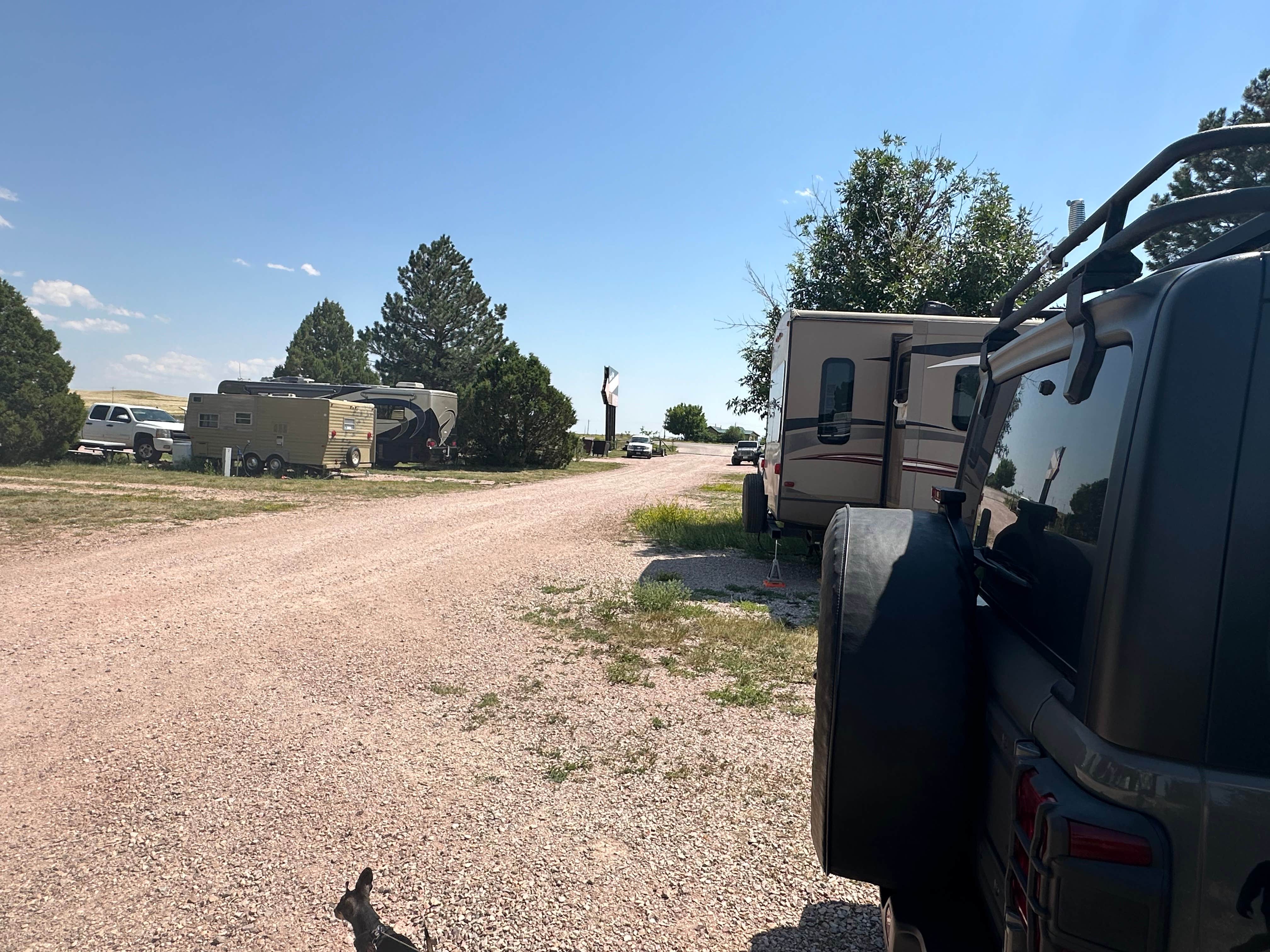 James P.'s photo of camping with pets at Prairie View Campground near Glendo, WY