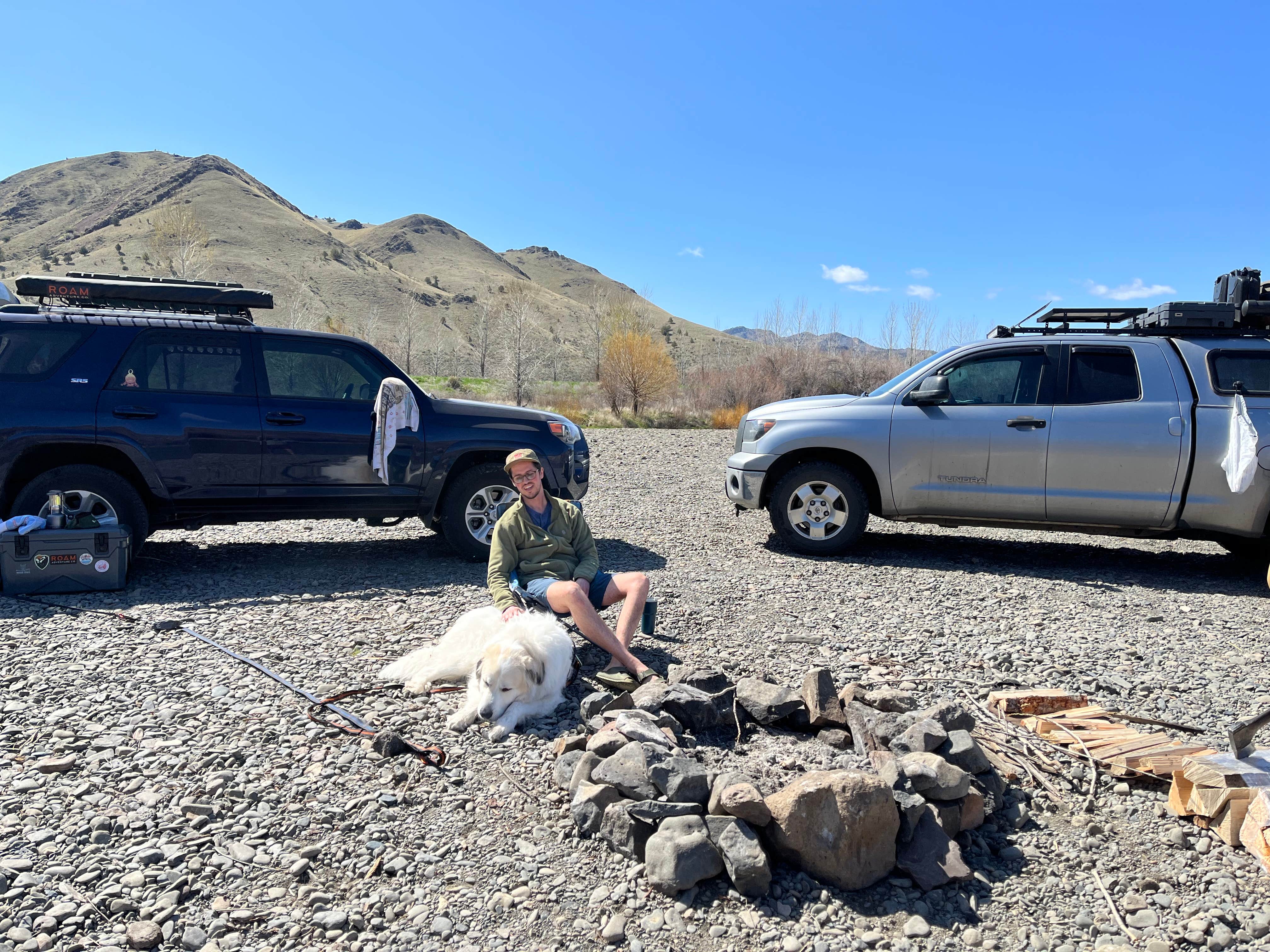 Michael F.'s photo of camping with pets at Priest Hole Recreation Area near Central Oregon