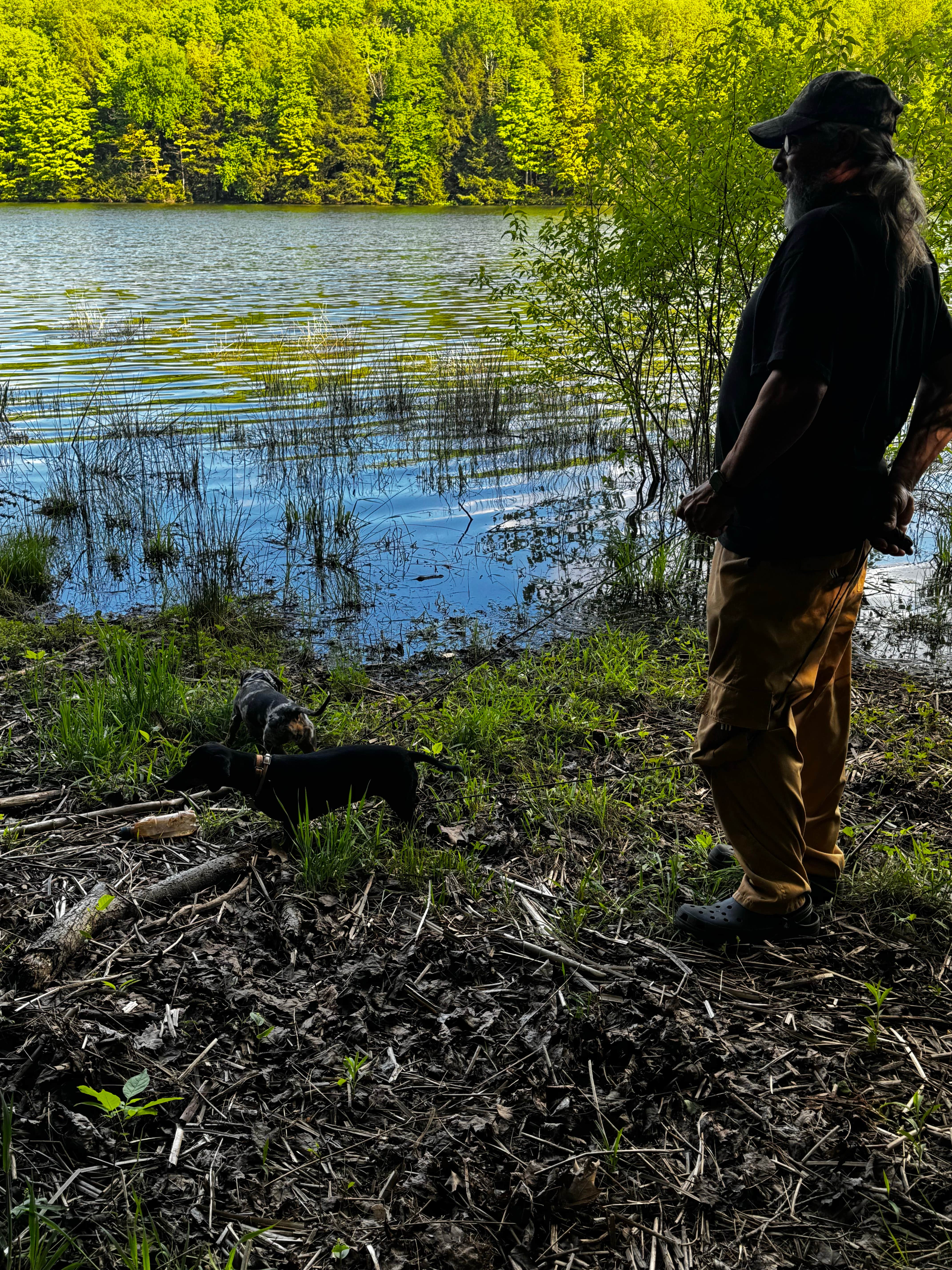 Steve A.'s photo of camping with pets at Crooked Run Campground — Prince Gallitzin State Park near Clearfield, PA