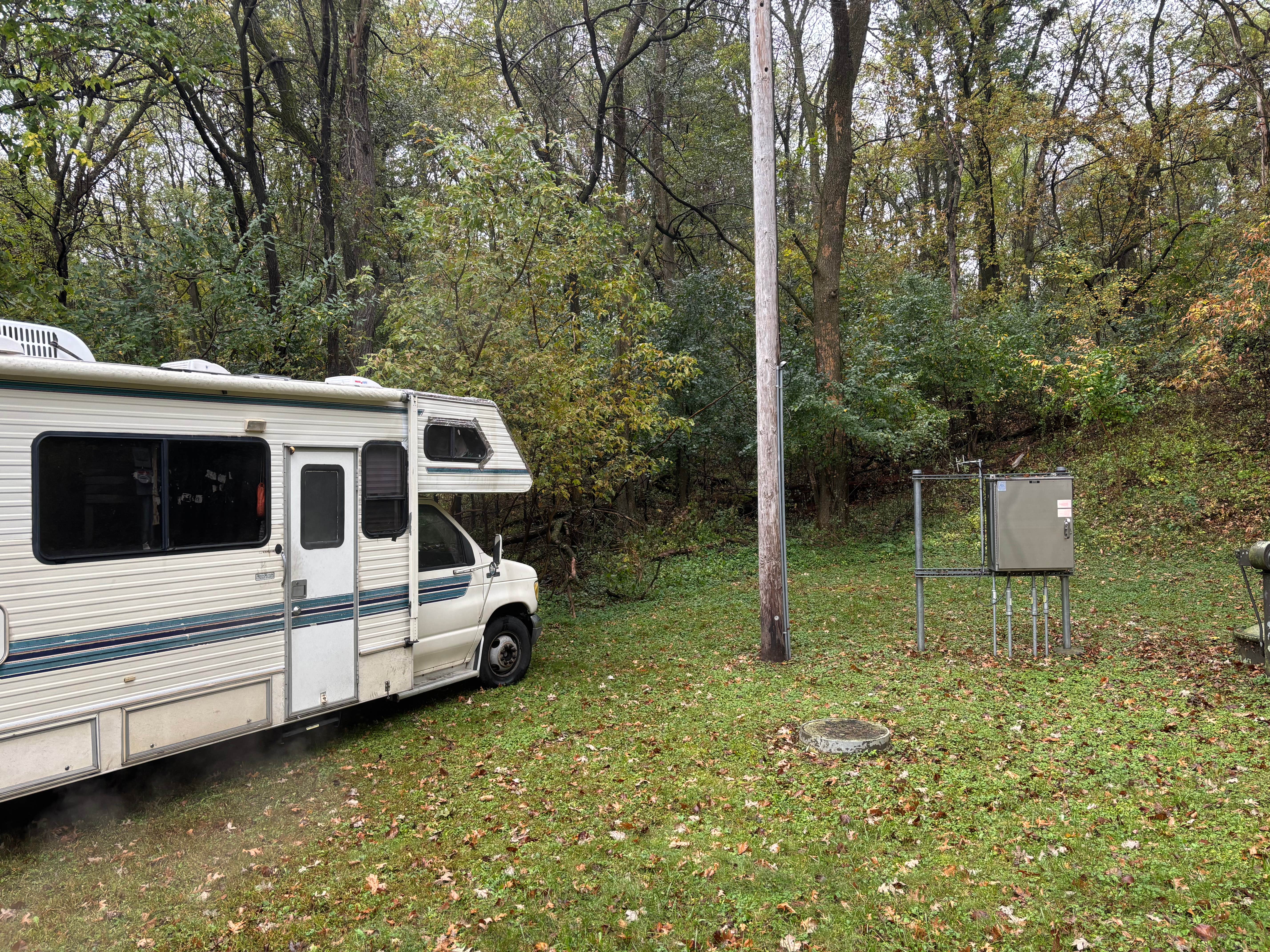 Justine I.'s photo of rv camping at Pullout on Lake Menomin near Elmwood, WI