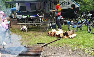 Kevin C.'s photo of camping with pets at Raccoon Creek State Park Campground near Gibsonia, PA
