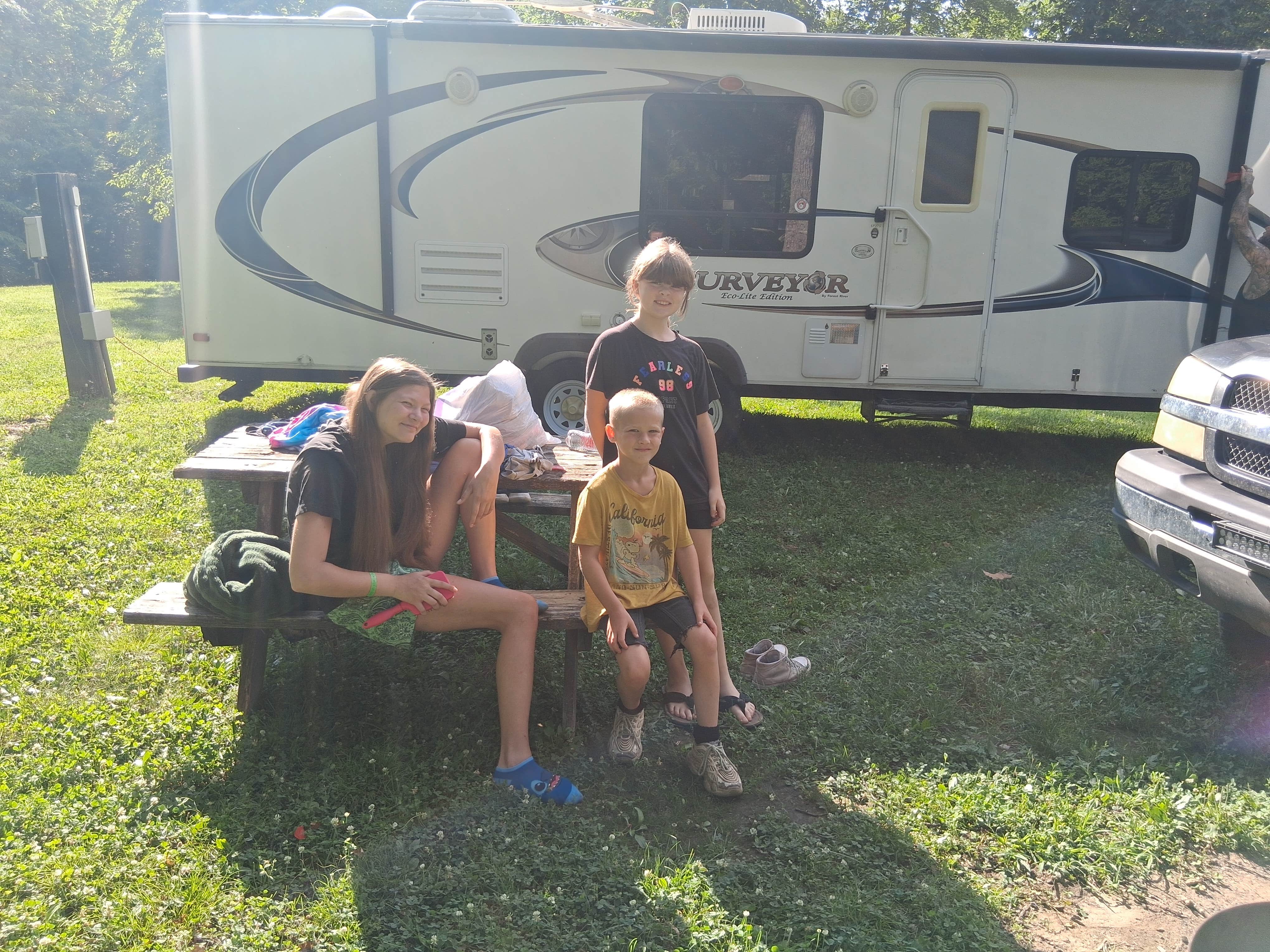 Cora P.'s photo of rv camping at Raccoon Ridge Campground — Brown County State Park near Morgantown, IN