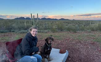 Henry E.'s photo of camping with pets at Ragged Top Rd Dispersed near Cortaro, AZ