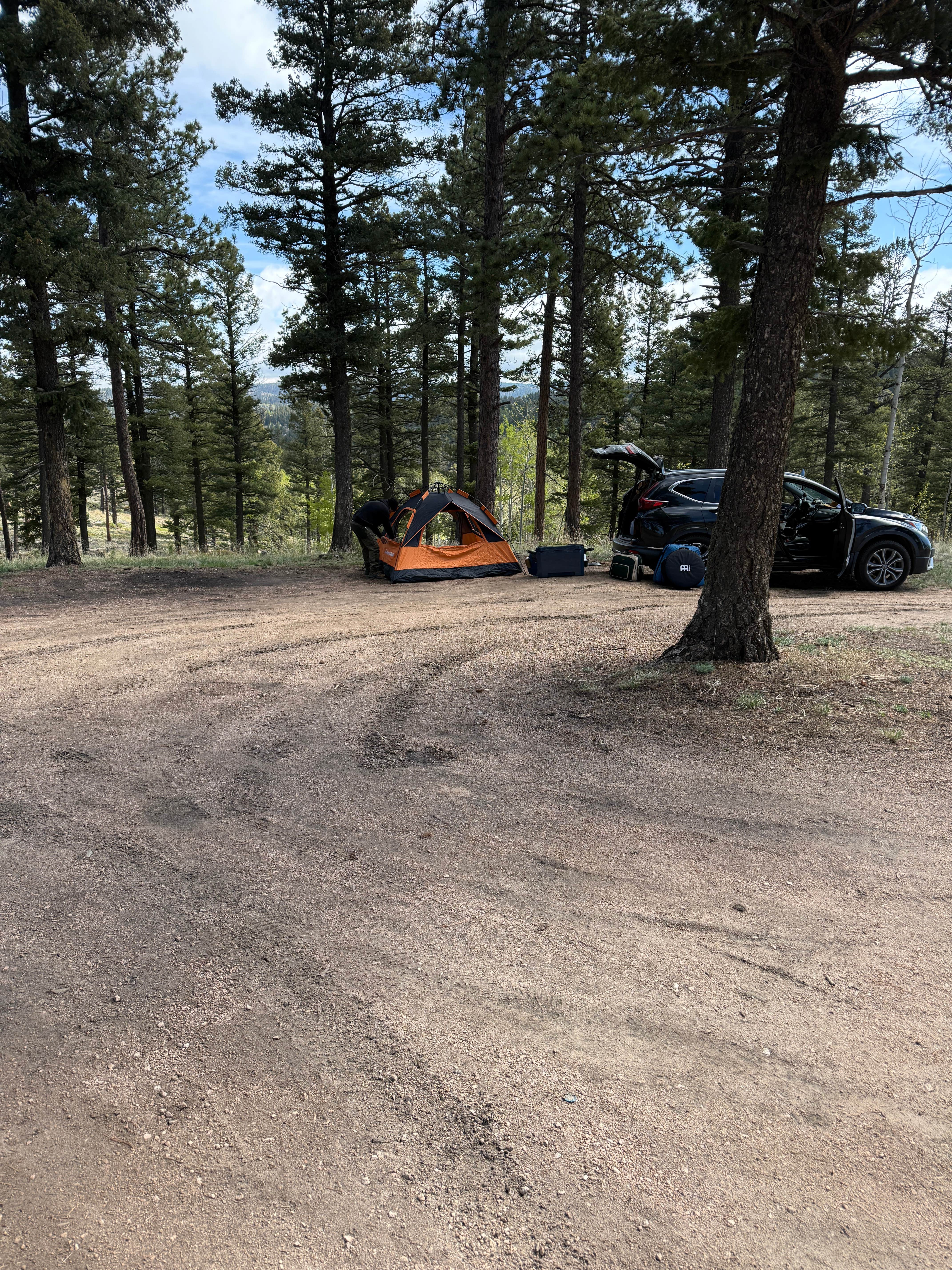 Jem S.'s photo of tent camping at Rampart Range Area Dispersed Campsite near Gateway, CO