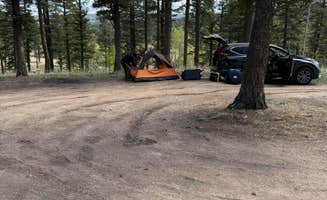 Jem S.'s photo of tent camping at Rampart Range Area Dispersed Campsite near Cimarron, CO