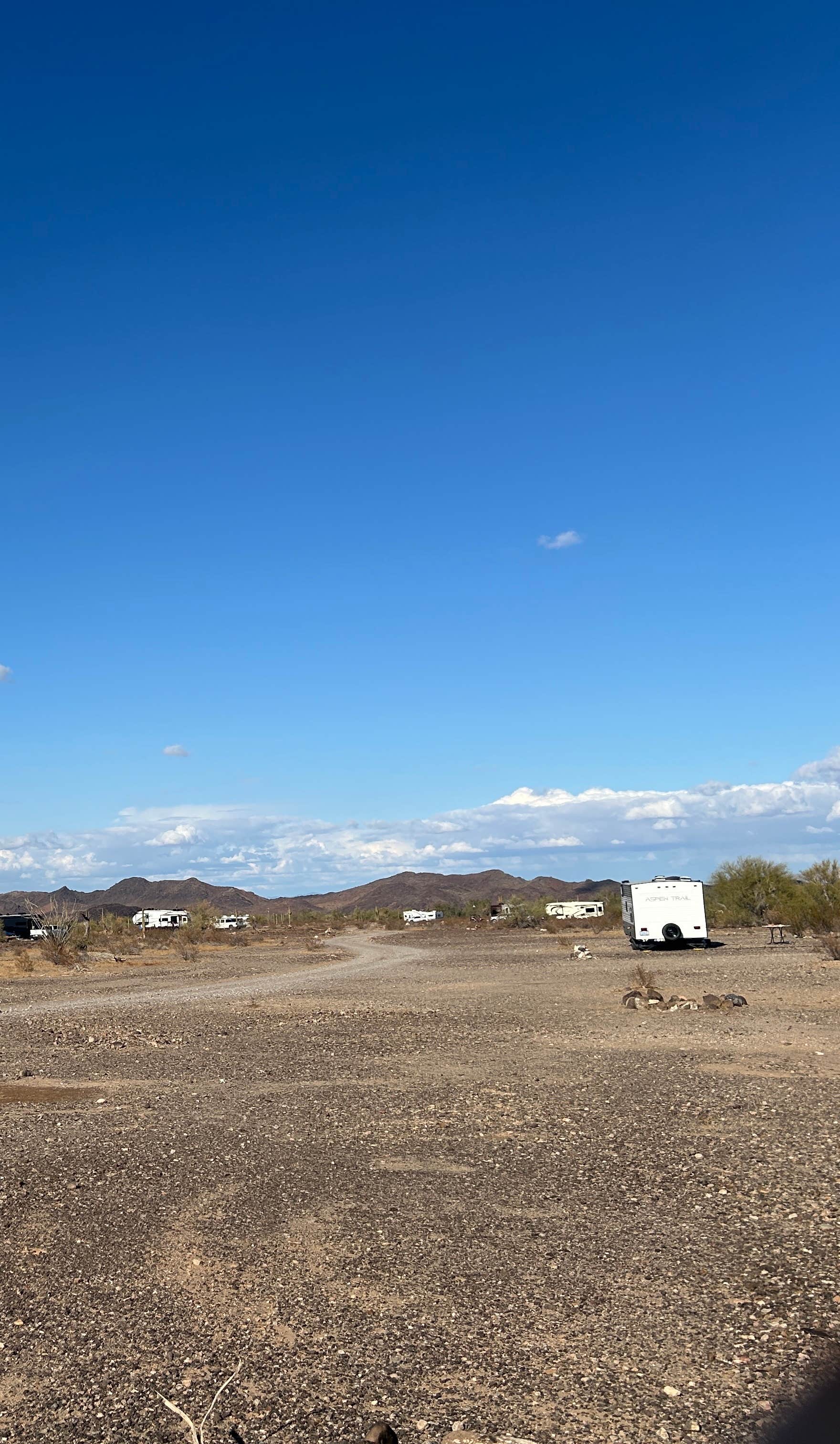 ken's photo of camping with pets at Ramsey Mine Rd BLM / Dispersed Camping near Salome, AZ