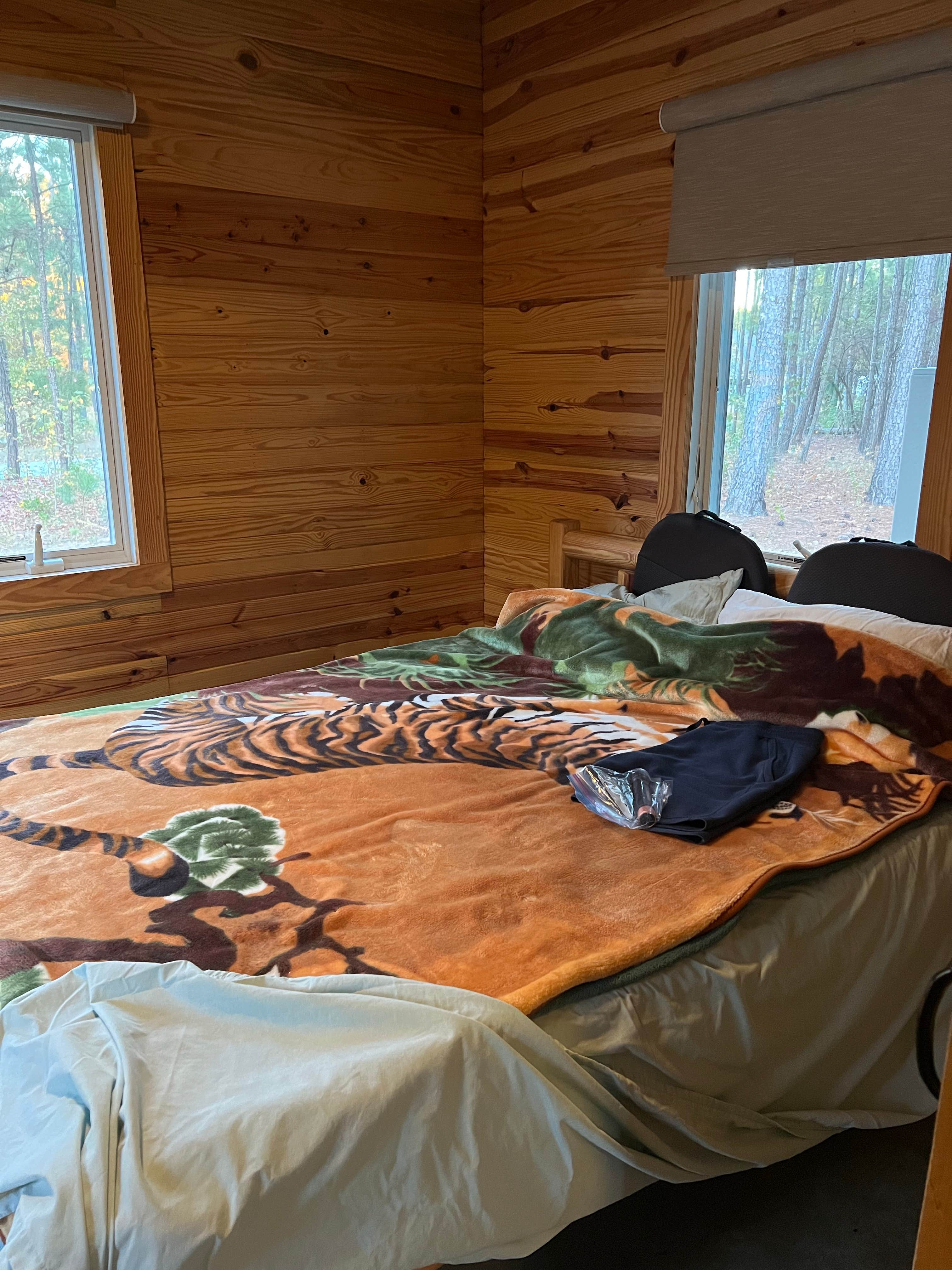 John V.'s photo of glamping accommodations at Moccasin Branch Campground — Raven Rock State Park near Siler City, NC