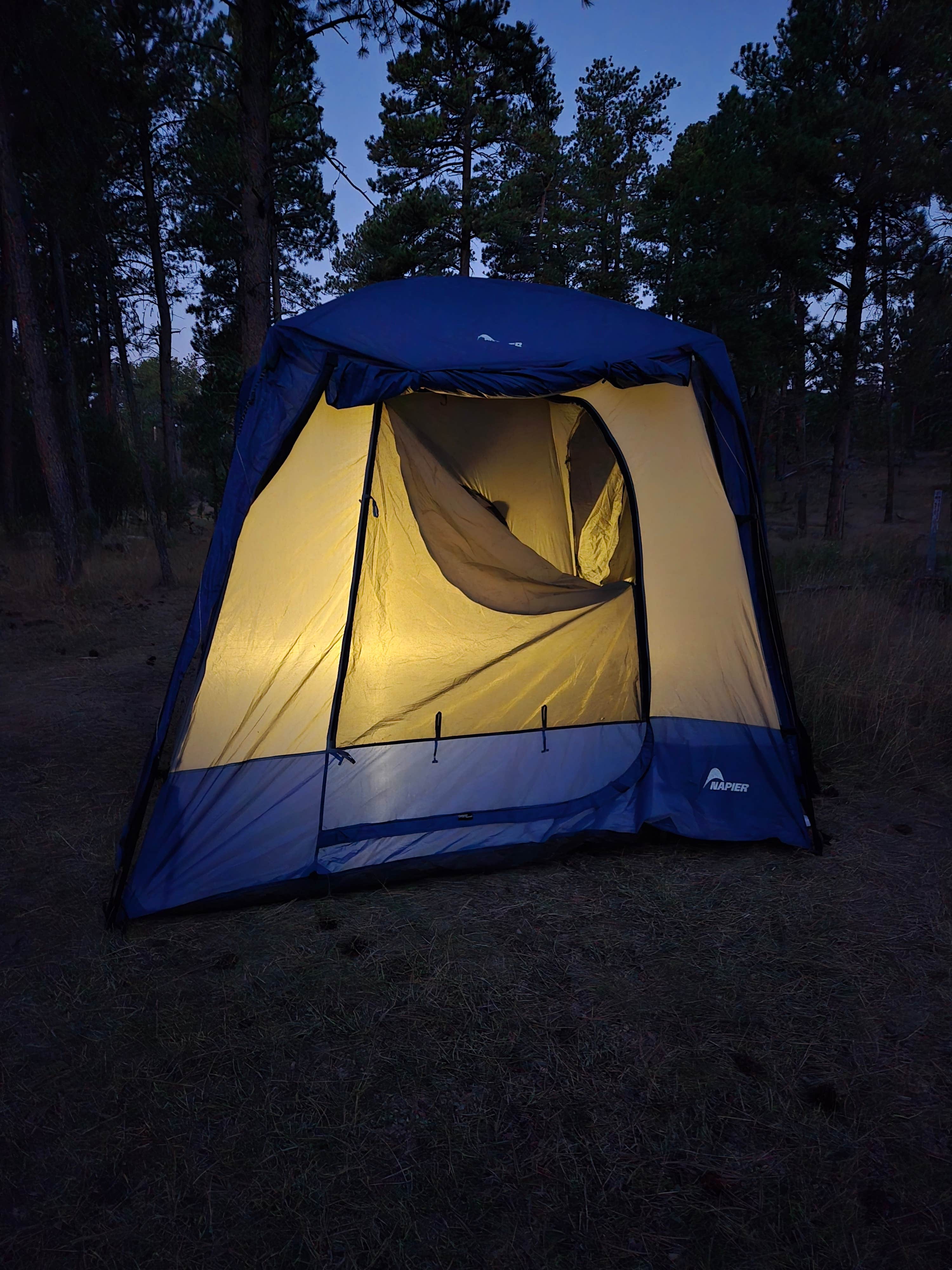 Ruth T.'s photo of tent camping at RD 356 Dispersed Site Black Hills National Forest near Blackhawk, SD