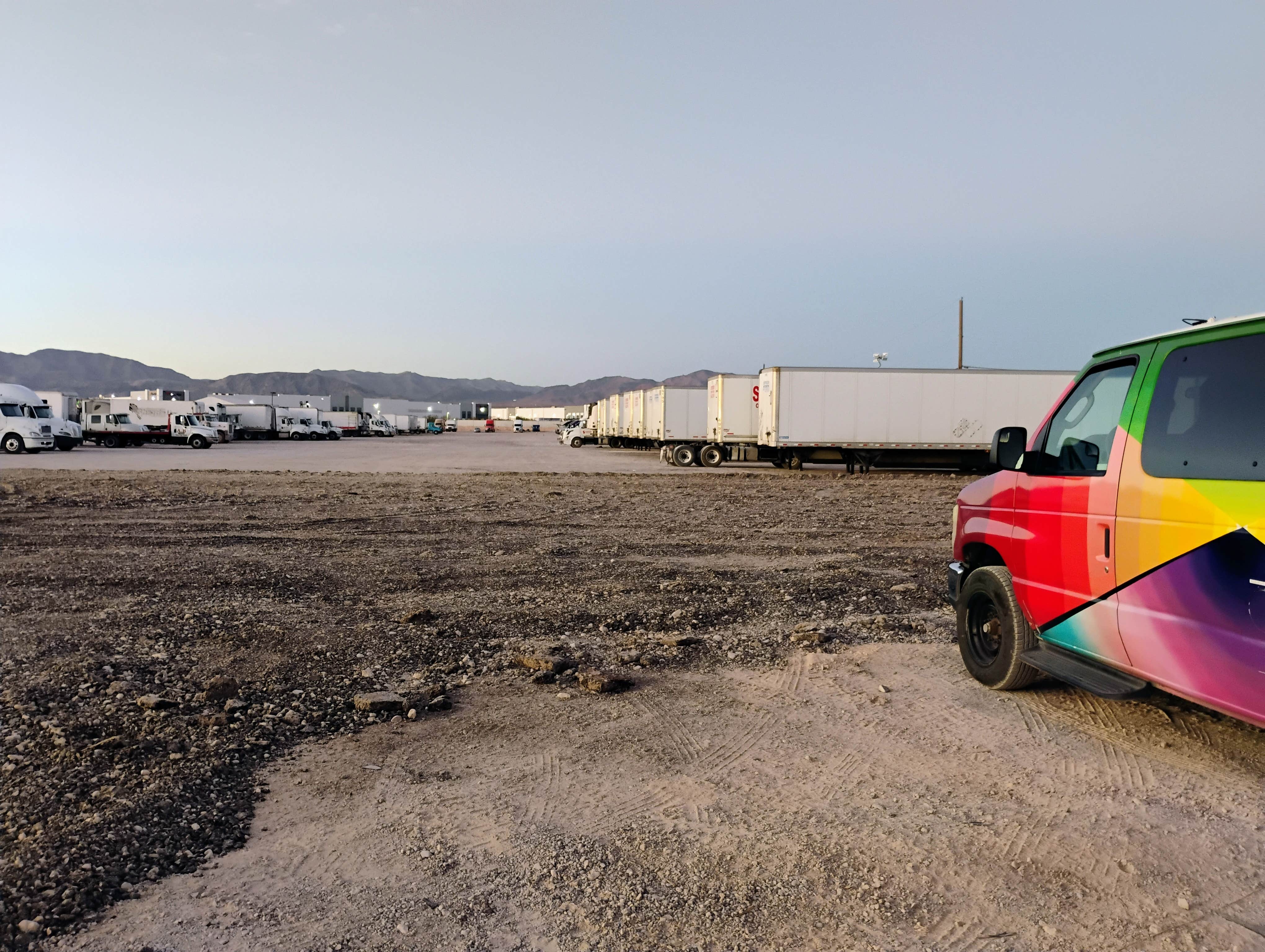 Camper submitted image from Realize Truck Parking at E Hammer Ln (Las Vegas) - 2