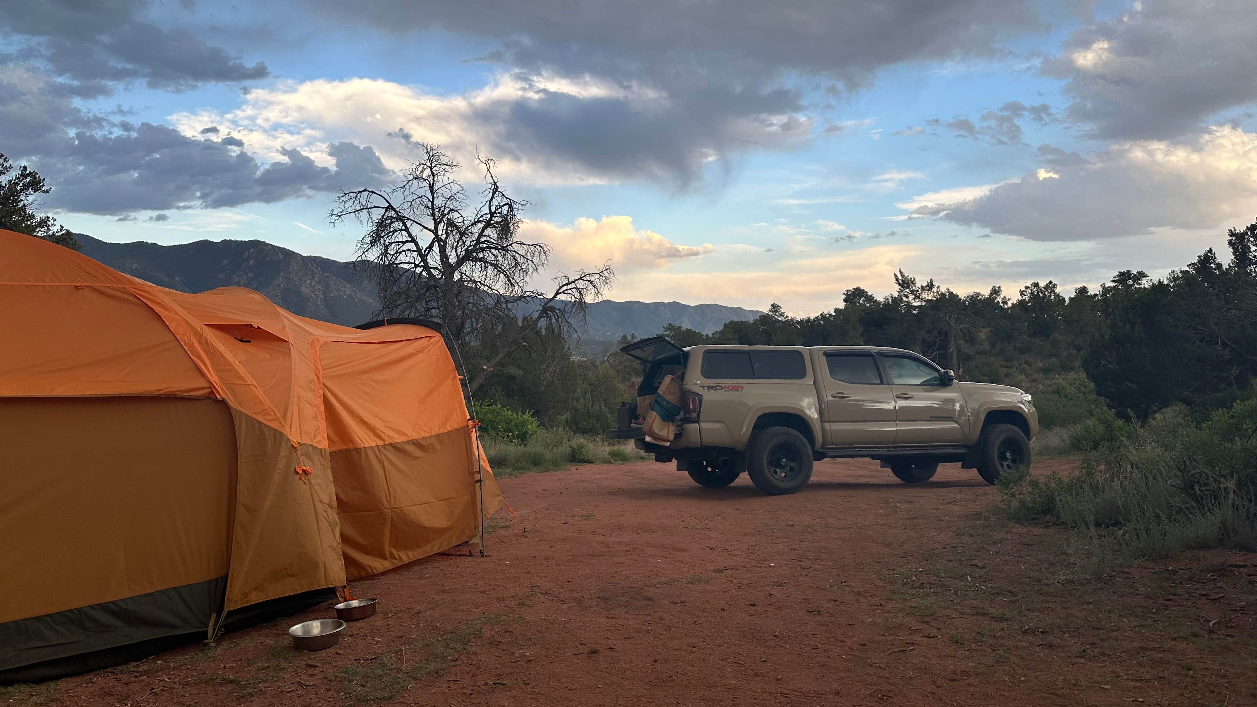 Zach E.'s photo of tent camping at Red Canyon Park near Wetmore, CO