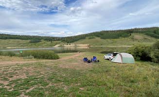Carter V.'s photo of tent camping at Red Dirt Reservoir near Cowdrey, CO