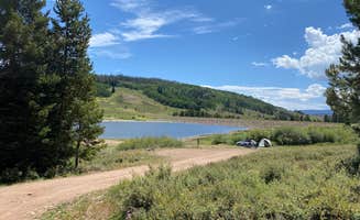 Carter V.'s photo of tent camping at Red Dirt Reservoir near Yampa, CO