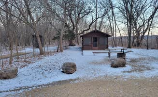 Skip H.'s photo of a cabin at Red Fox Campground — Minneopa State Park near Kasota, MN