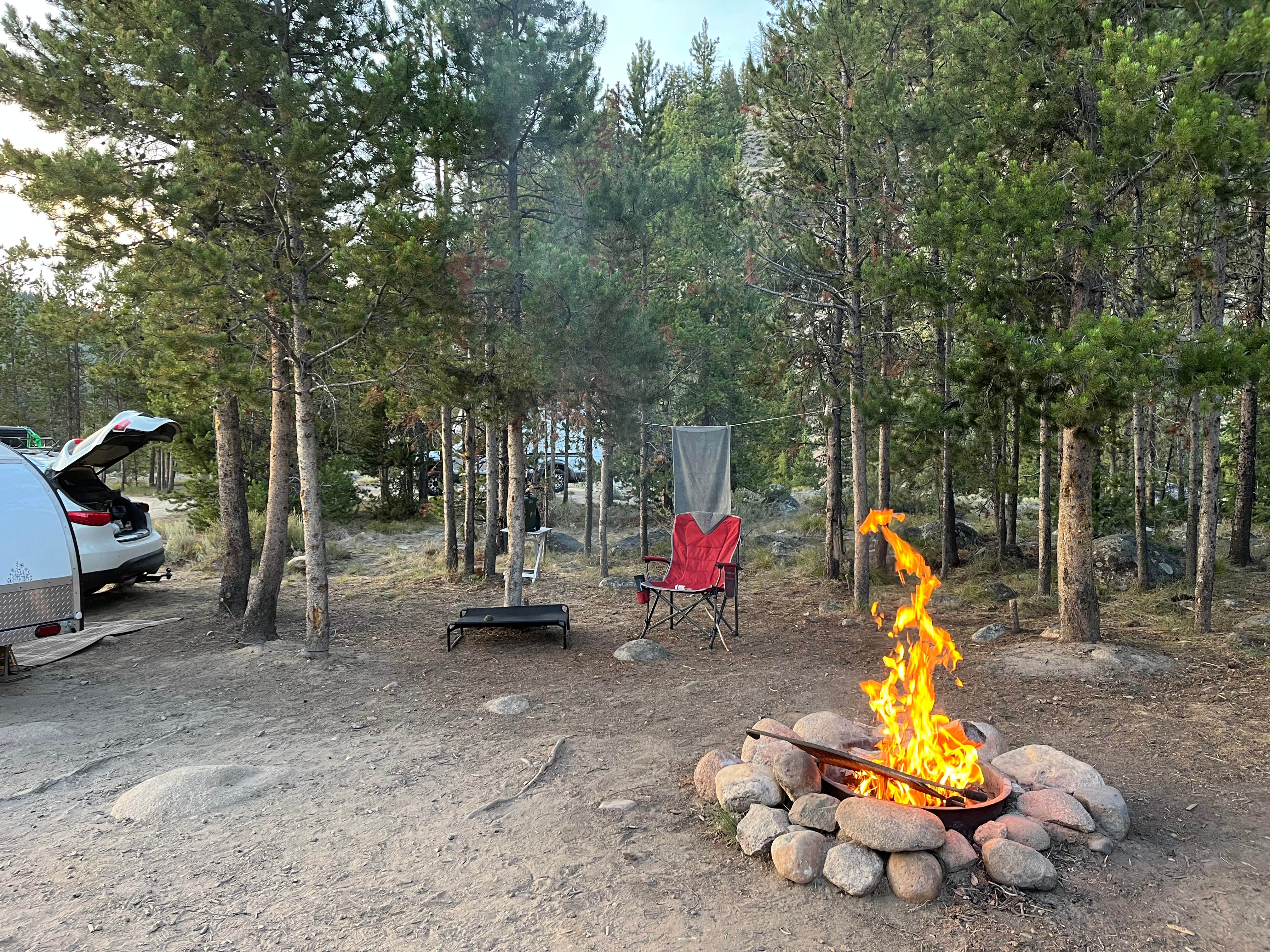 Camper-submitted photo at Redfish Lake Overflow Dispersed near Salmon-Challis National Forest