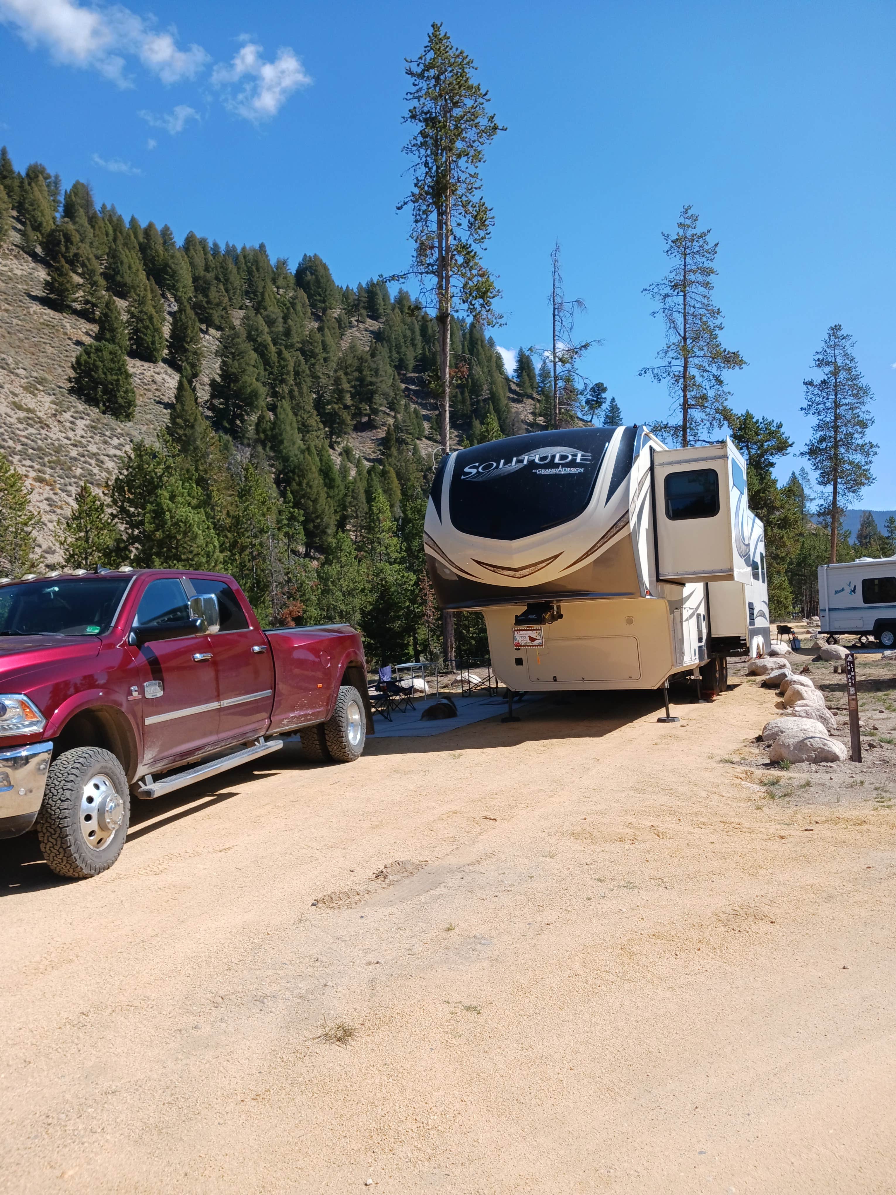 Camper-submitted photo at Redfish Lake Overflow Dispersed near Salmon-Challis National Forest