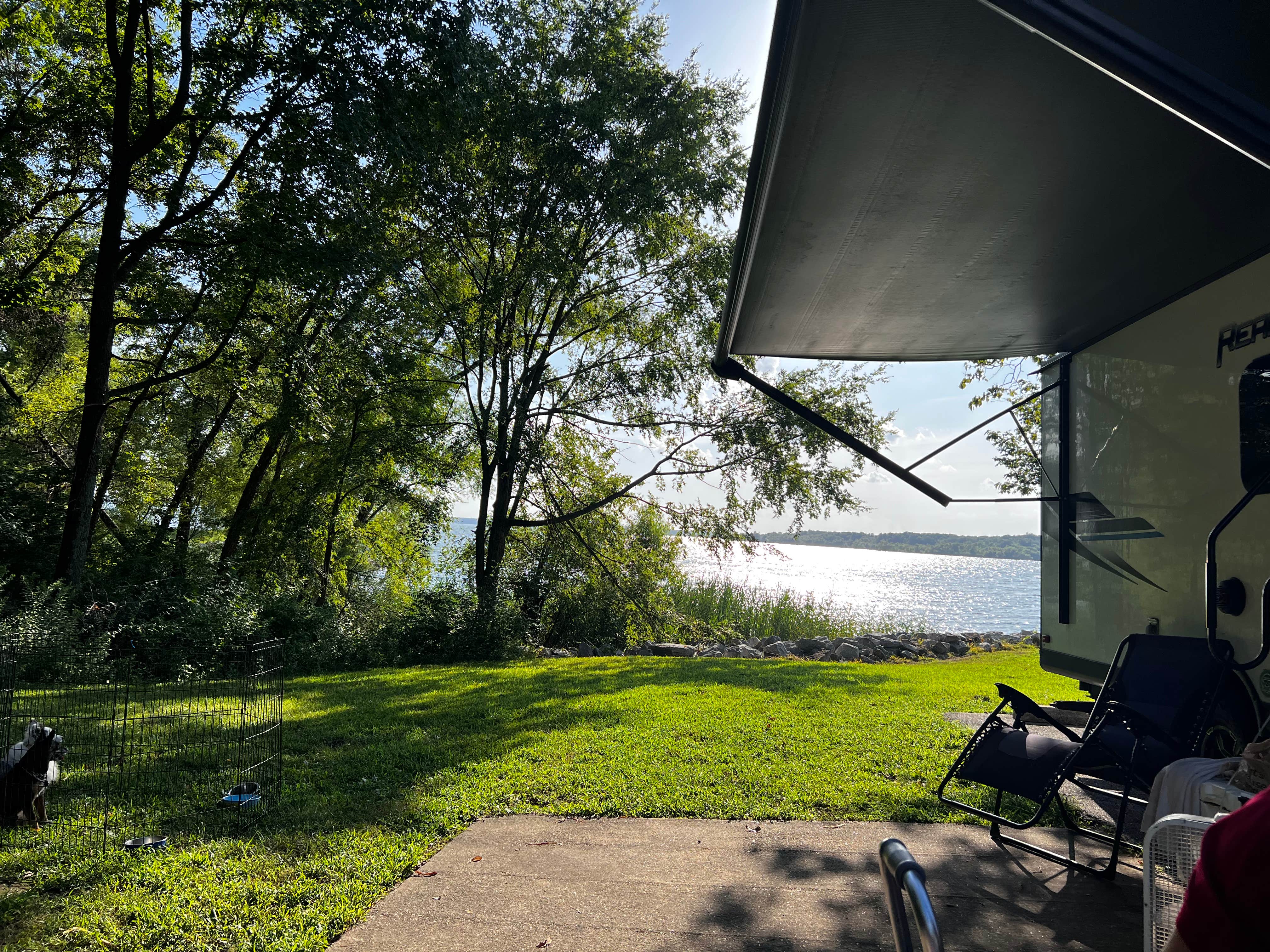Maggie  C.'s photo of camping with pets at Rend Lake Gun Creek Campground near Vandalia, IL