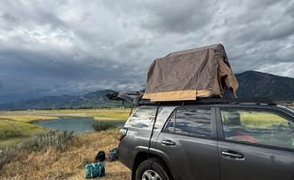Rosalinda M.'s photo of a dispersed camping area at Reservoir Disperse Camping near Melvin Brewing near Star Valley Ranch, WY